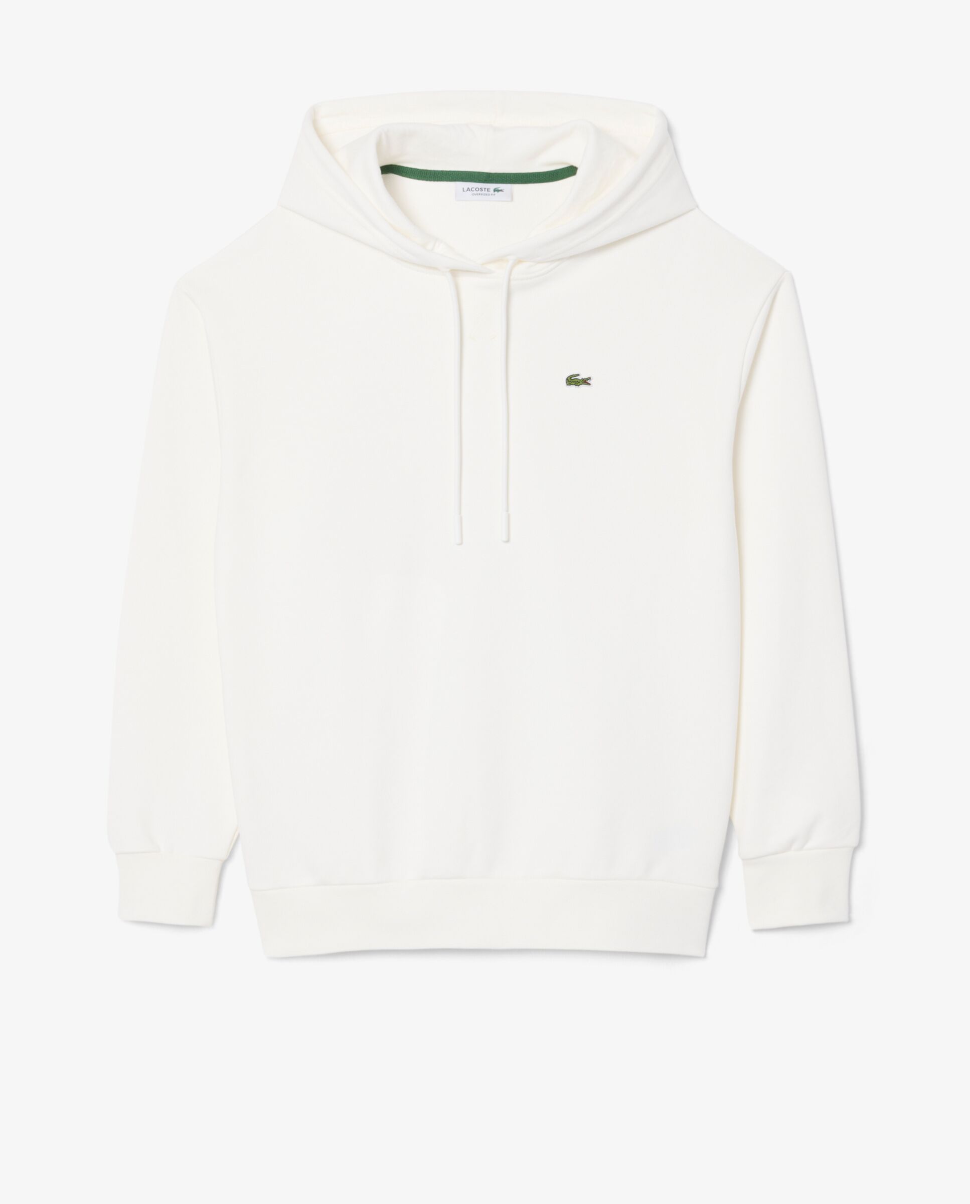 Sudadera de mujer con capucha de felpa oversized - Lacoste - Blanco Blanco-6