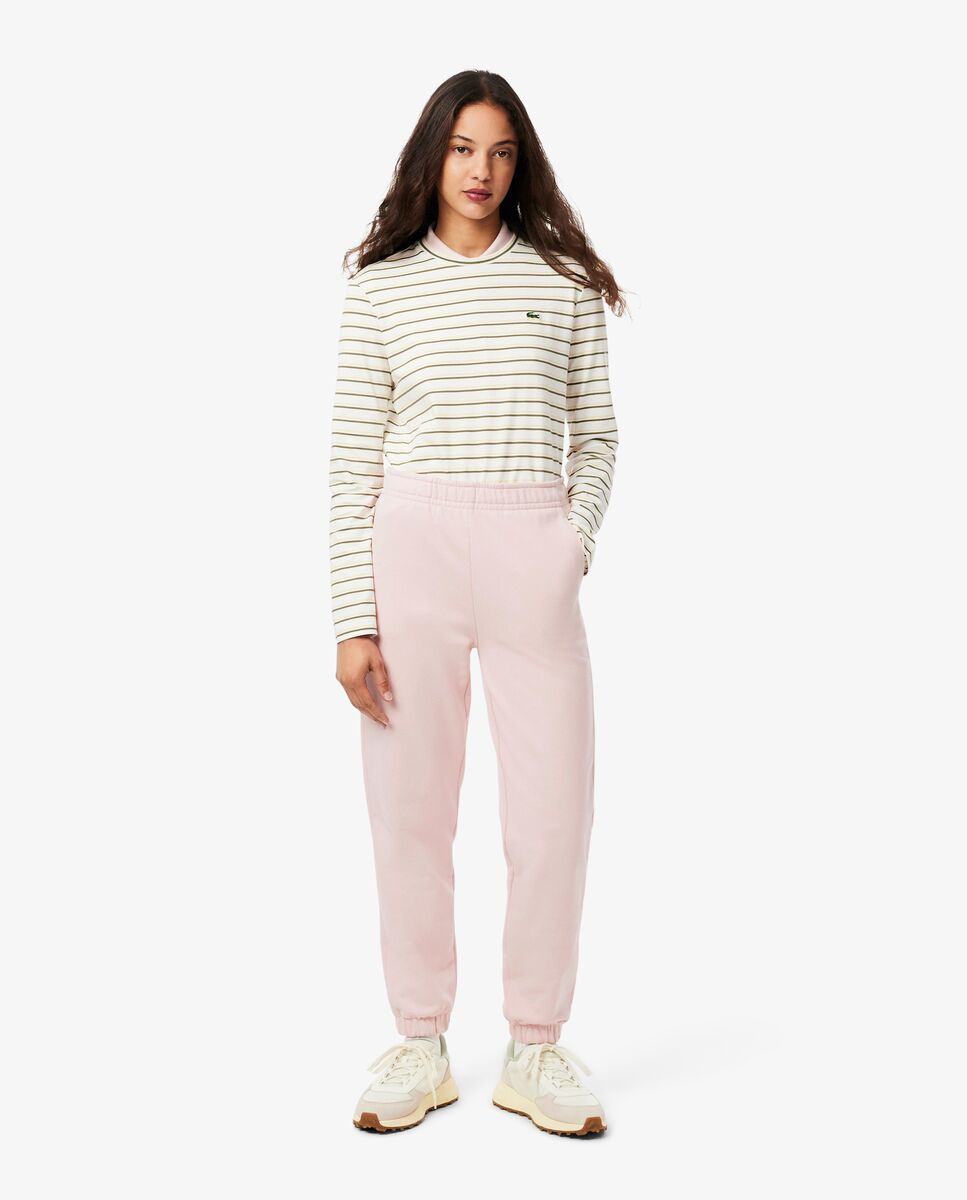 Pantalón de mujer de chándal de felpa - Lacoste - Salmón Salmón-1
