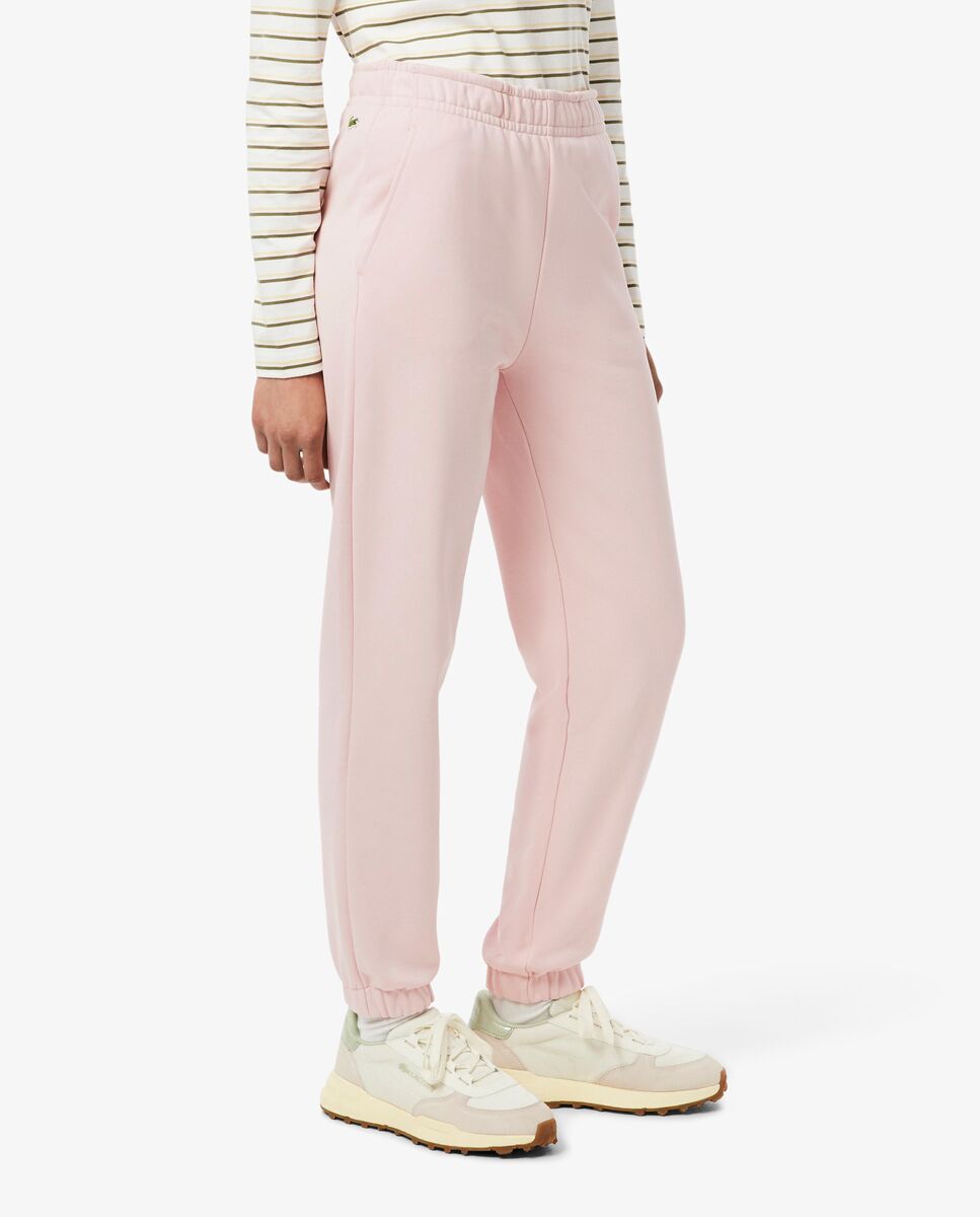 Pantalón de mujer de chándal de felpa - Lacoste - Salmón Salmón-3