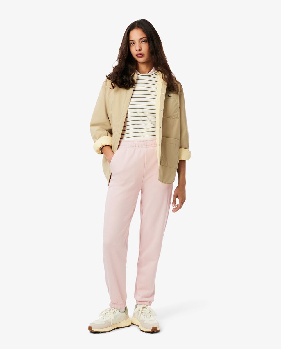 Pantalón de mujer de chándal de felpa - Lacoste - Salmón Salmón-4