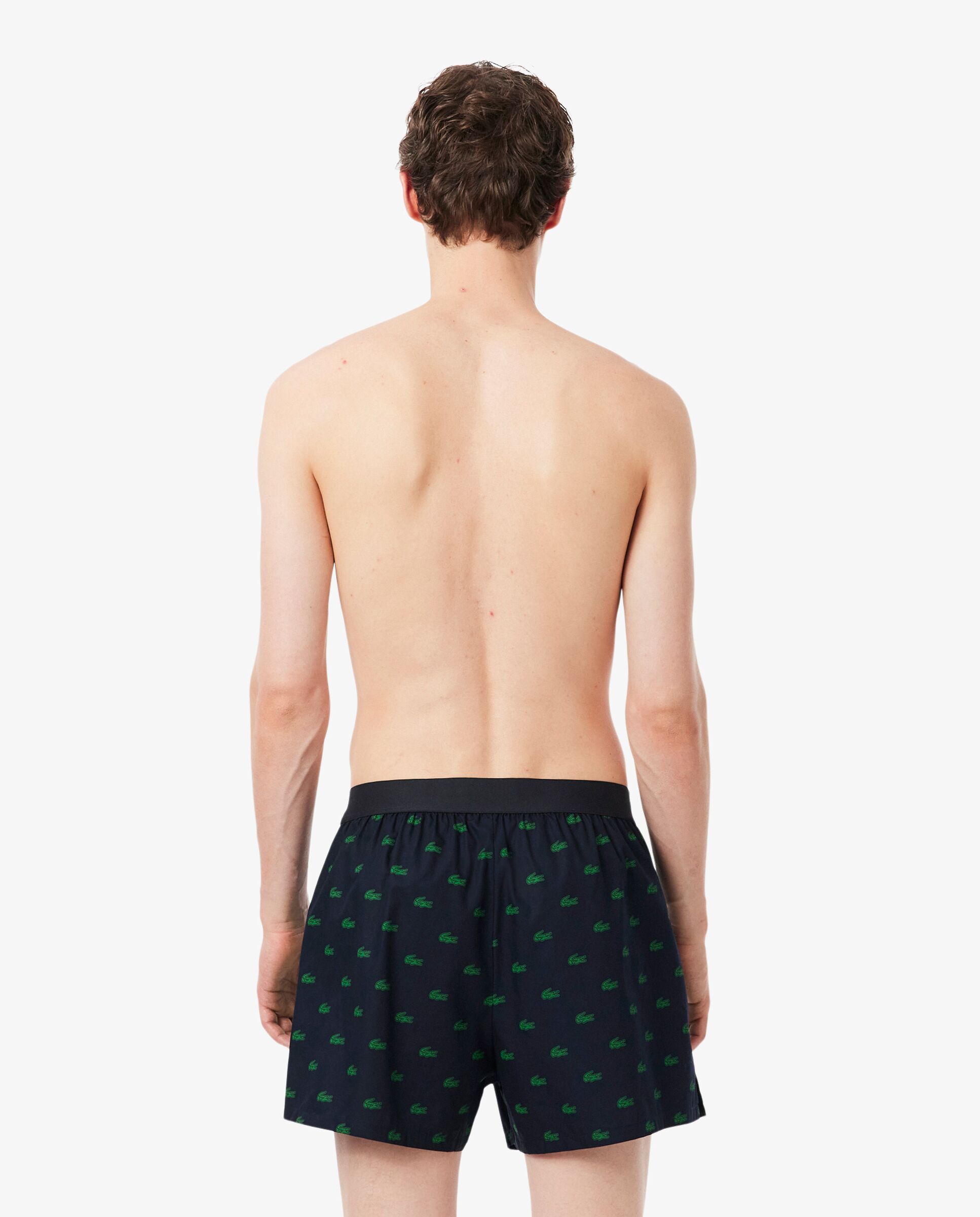 Pack de hombre de 3 bóxeres de popelín de algodón en azul - Lacoste - Azul marino Azul marino-2