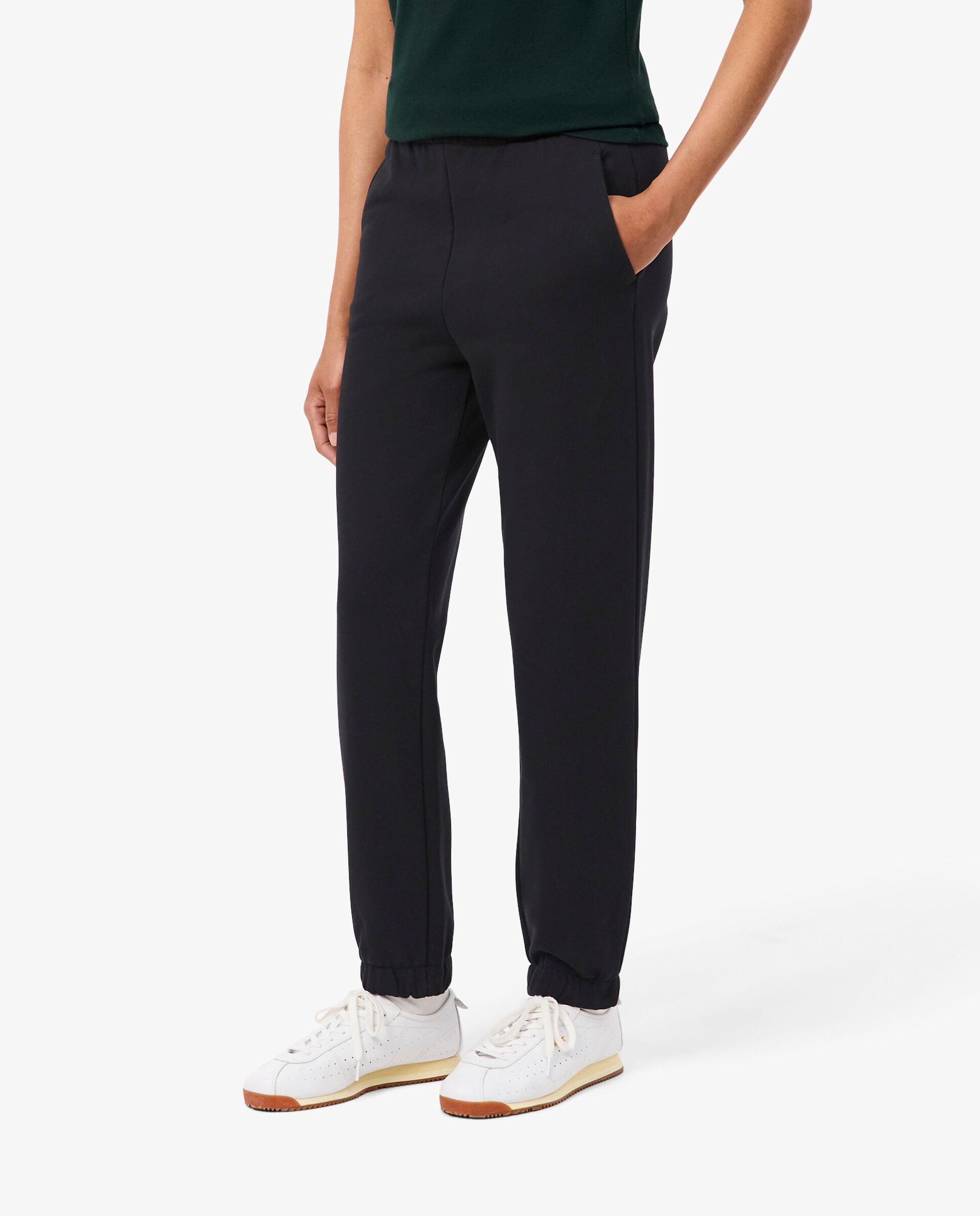 Pantalón de mujer de chándal de felpa - Lacoste - Negro Negro-3