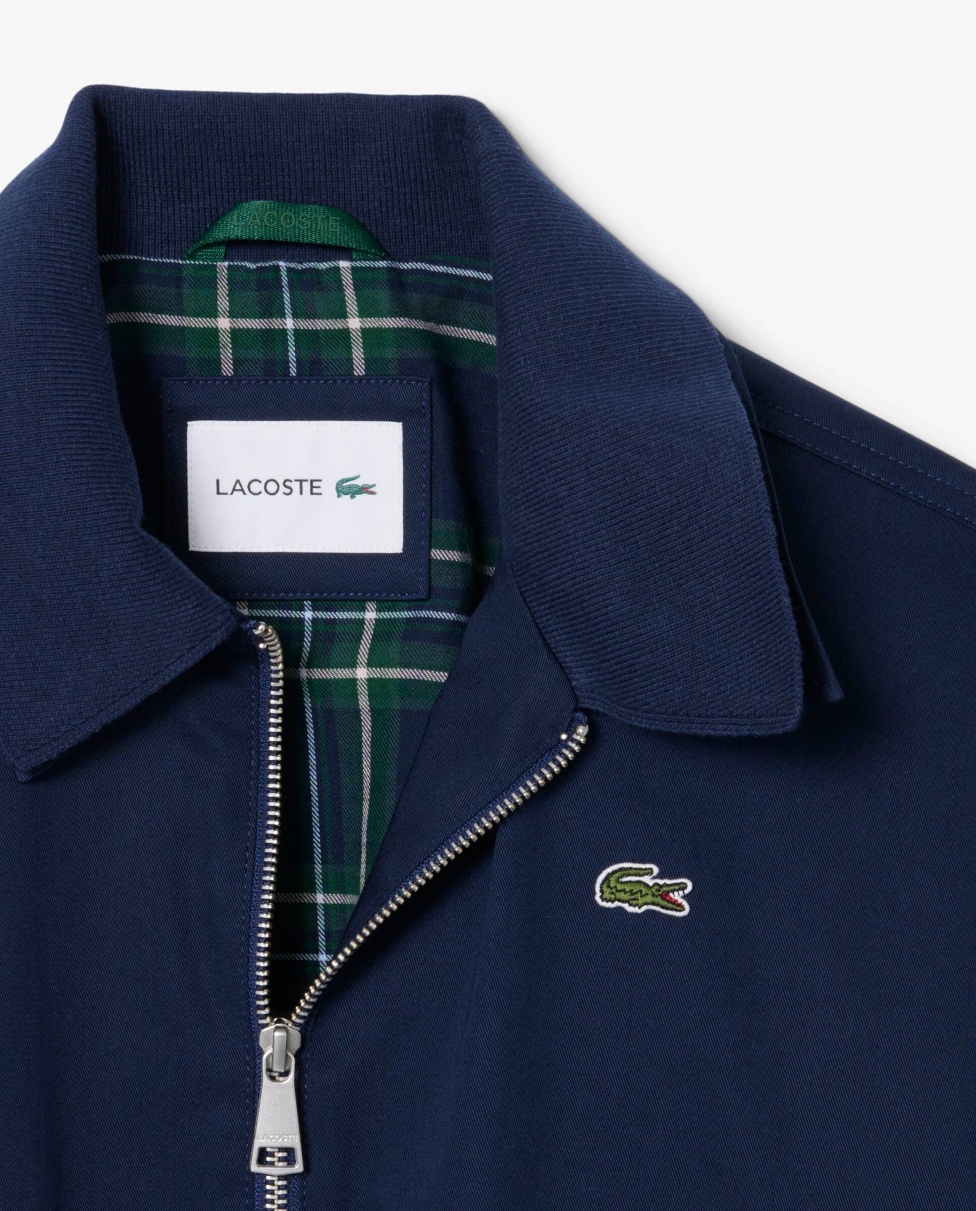 Chaqueta de mujer elástica con cuello doble - Lacoste - Azul marino Azul marino-5