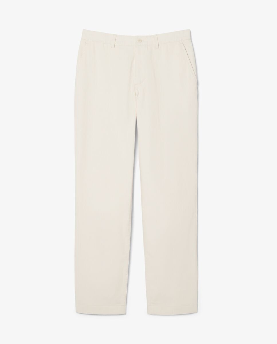 Pantalón de hombre chino de pana de corte regular en marrón - Lacoste - Negro Blanco-6