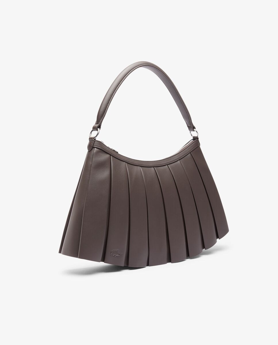 Bandoleras unisex de piel lenglen runway - Lacoste - Marrón oscuro Marrón oscuro-3