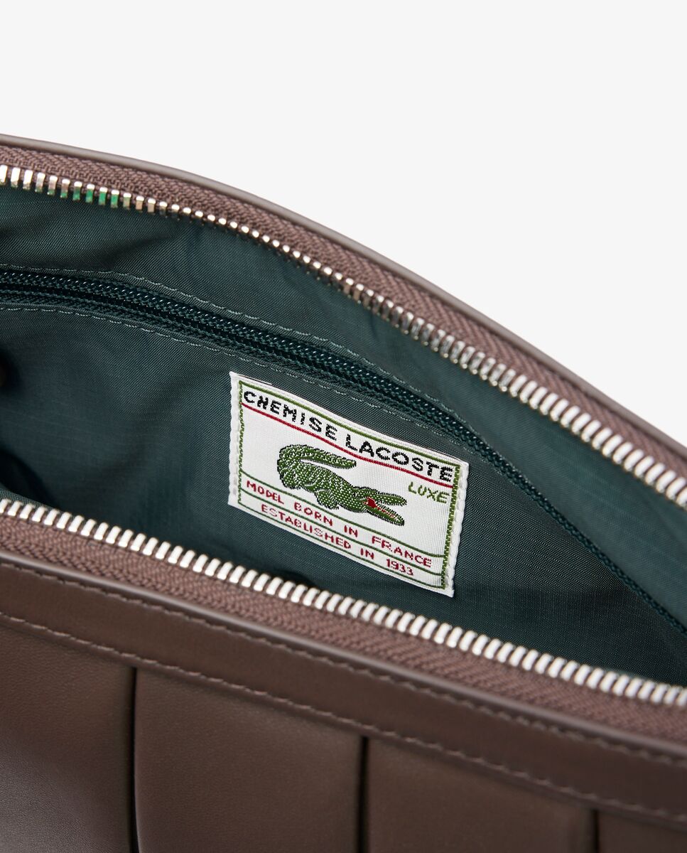 Bandoleras unisex de piel lenglen runway - Lacoste - Marrón oscuro Marrón oscuro-5