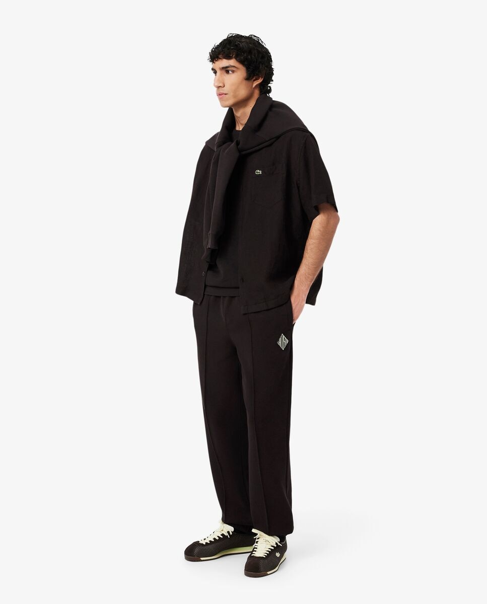 Chándal de hombre deportivo de rombos de corte regular - Lacoste - Marrón Marrón-4