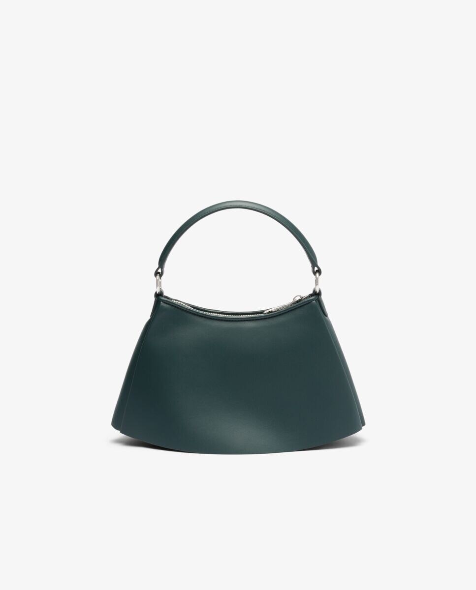Bolso de piel pequeño Lenglen Runway - Lacoste - Verde oscuro Verde oscuro-4