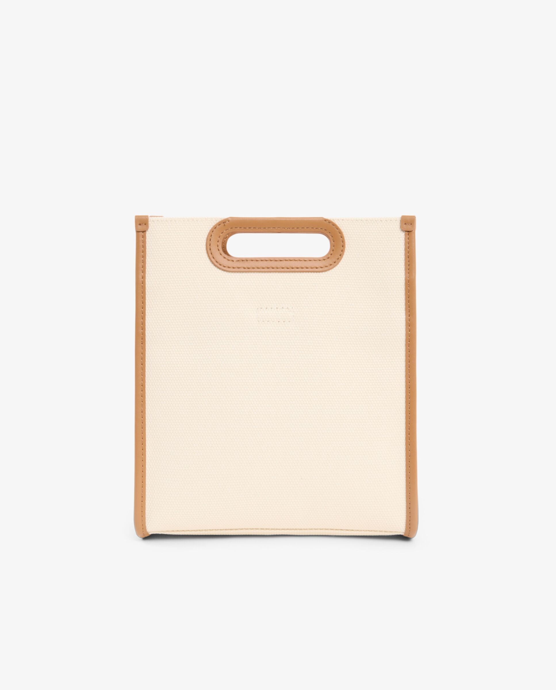 Bolso de mujer tote de lona heritage pequeño en natural tan - Lacoste - Natural Natural-4