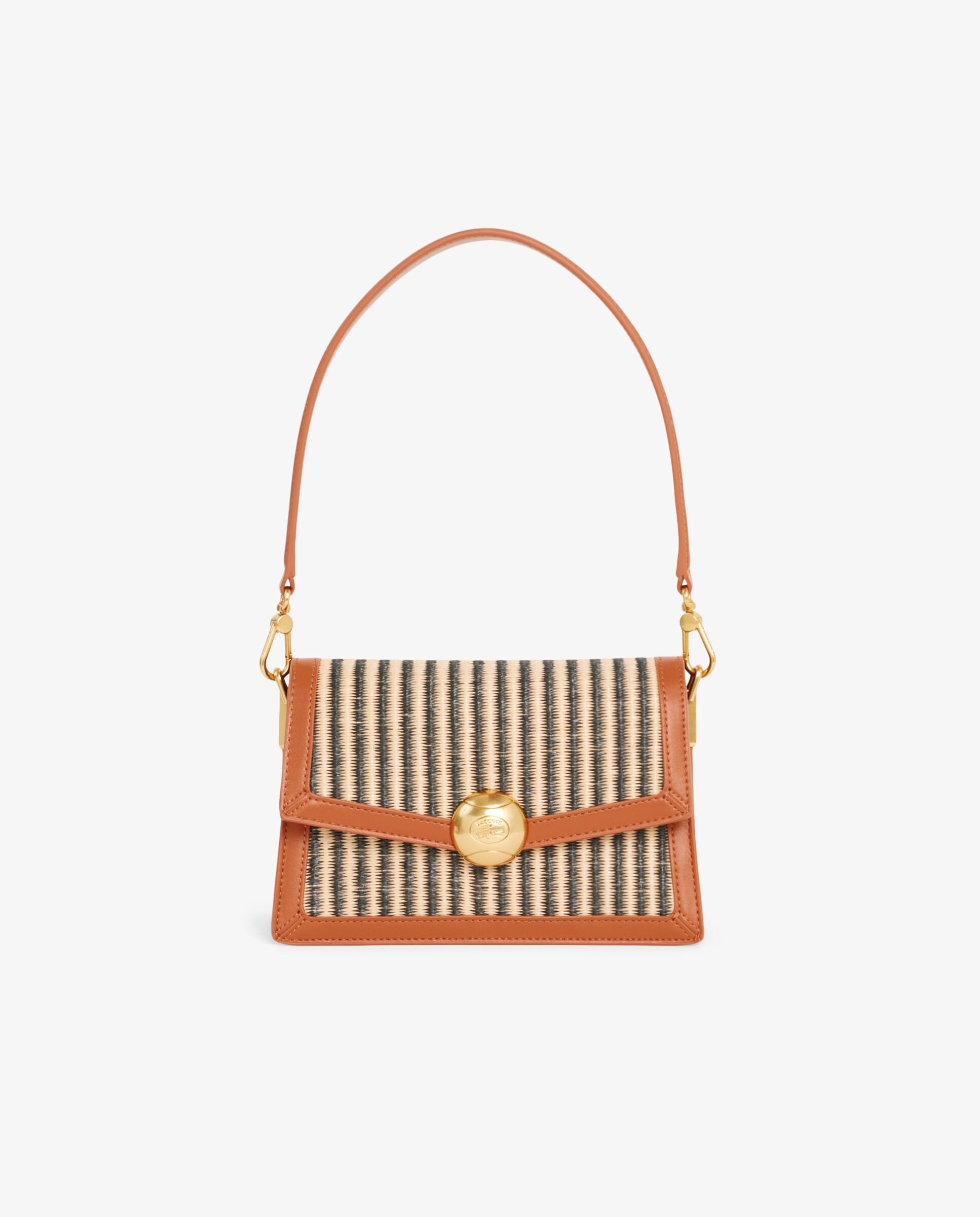 Bolso de mujer para llevar al hombro summer pack de mujer de rafia en natural noir tan - Lacoste - Negro Negro-1