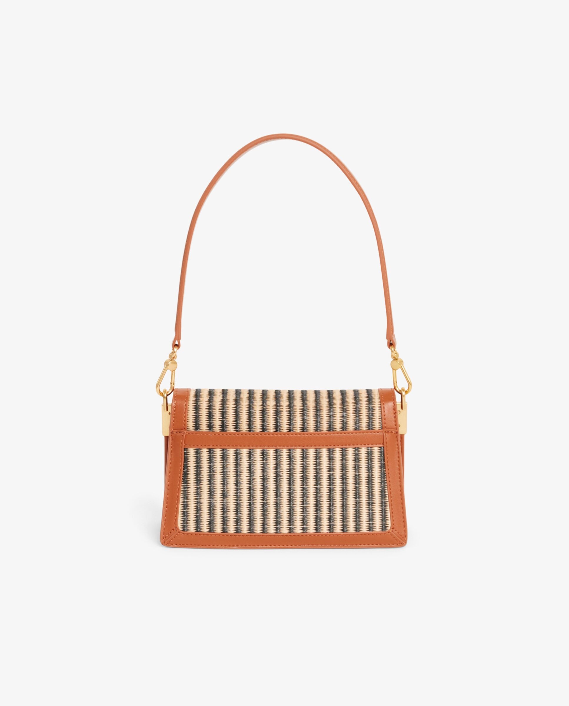 Bolso de mujer para llevar al hombro summer pack de mujer de rafia en natural noir tan - Lacoste - Negro Negro-4