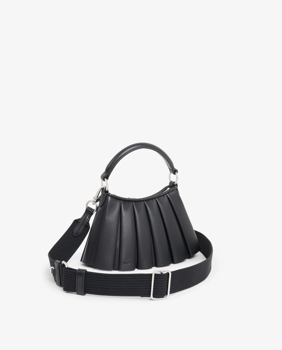 Minibolso unisex de piel runway lenglen en negro - Lacoste - Blanco Blanco-3