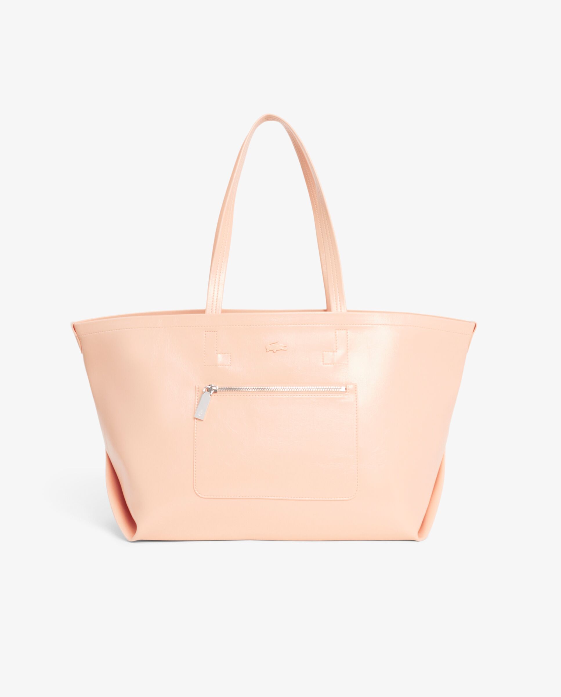 Bolso de mujer tote lite brillante grande en marrón - Lacoste - Naranja claro Naranja claro-1