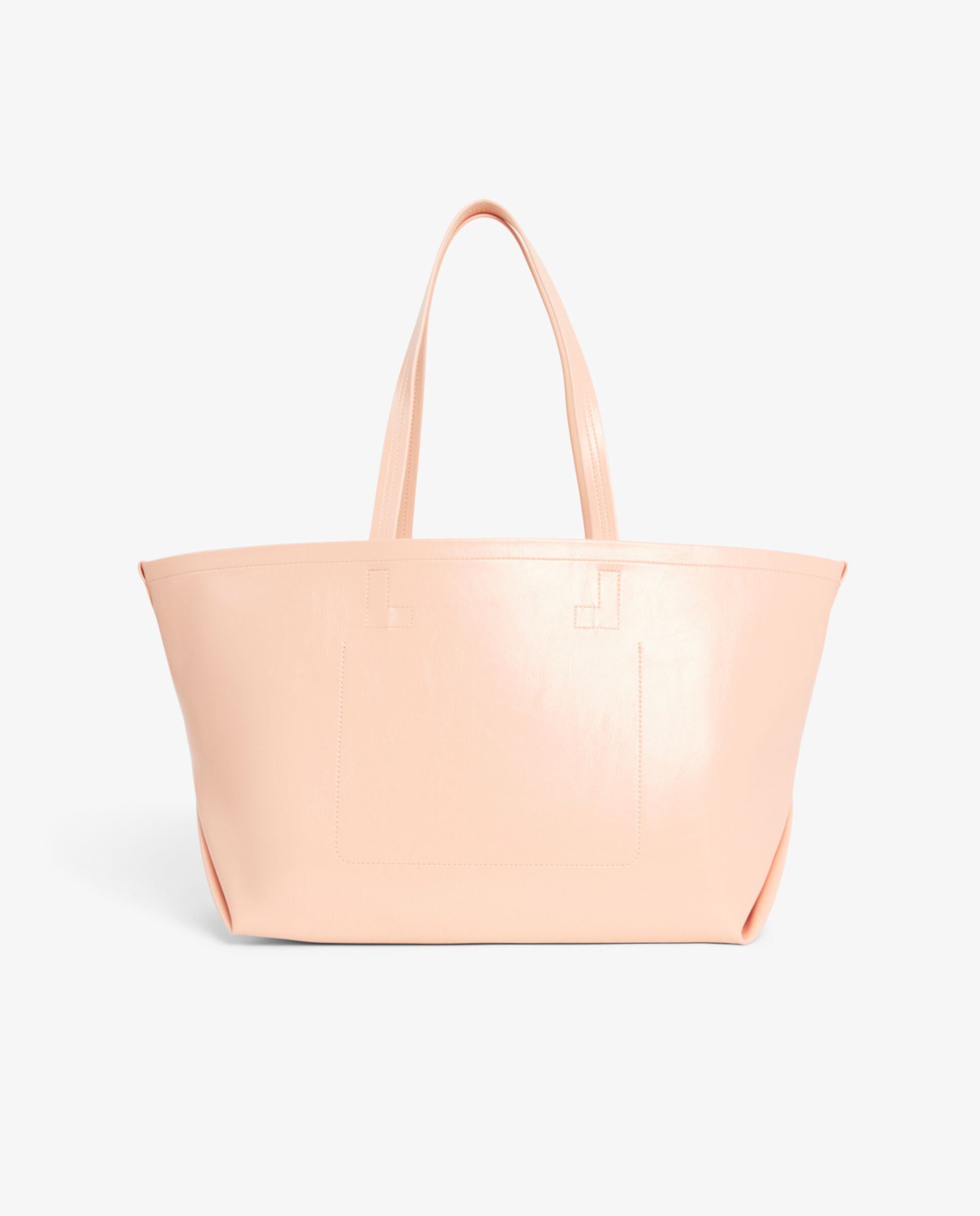 Bolso de mujer tote lite brillante grande en marrón - Lacoste - Naranja claro Naranja claro-4