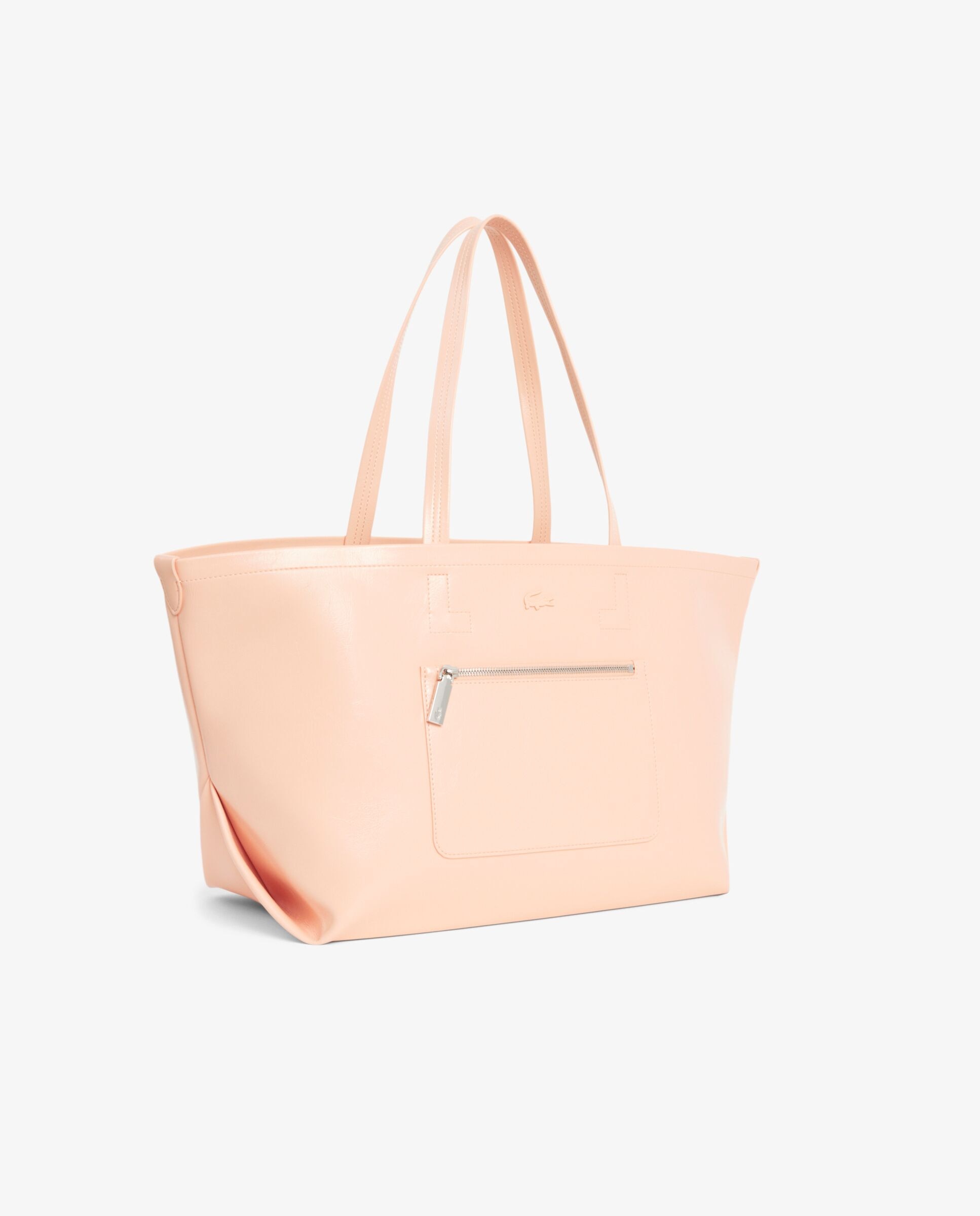 Bolso de mujer tote lite brillante grande en marrón - Lacoste - Naranja claro Naranja claro-3