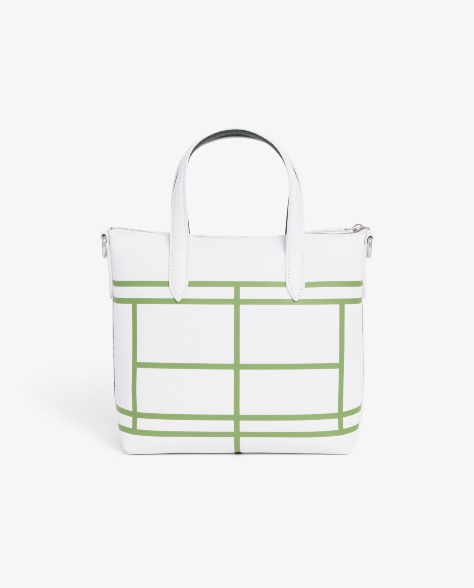 Bolso de mujer tote con cremallera reversible anna mini en blanc sinople - Lacoste - Blanco Blanco-4