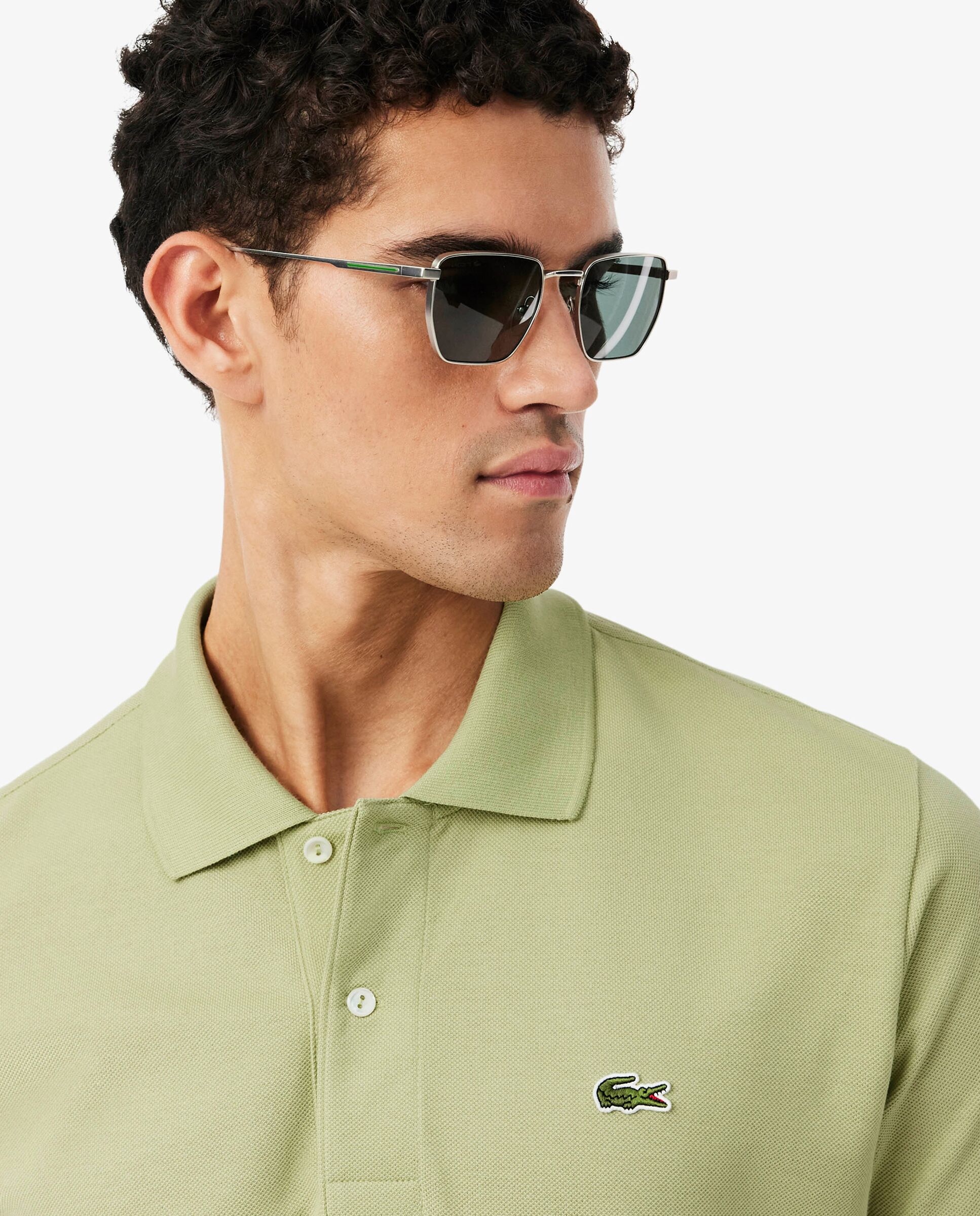 Polo de hombre original de corte clásico de manga corta - Lacoste - Hierba Hierba-3