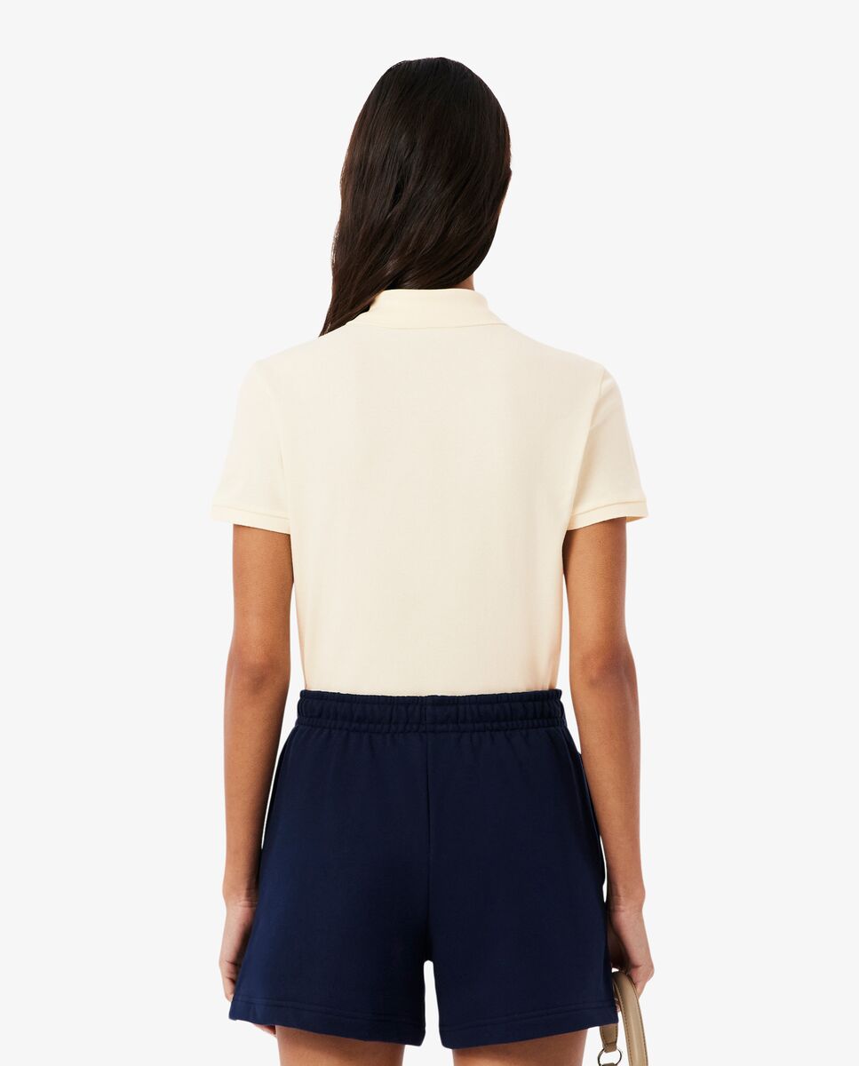 Polo de mujer en piqué de algodón stretch de manga corta - Lacoste - Amarillo Flúor Amarillo Flúor-2