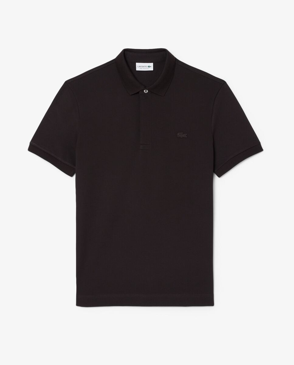 Polo de hombre de corte regular paris de piqué elástico de manga corta - Lacoste - Marrón Marrón-5