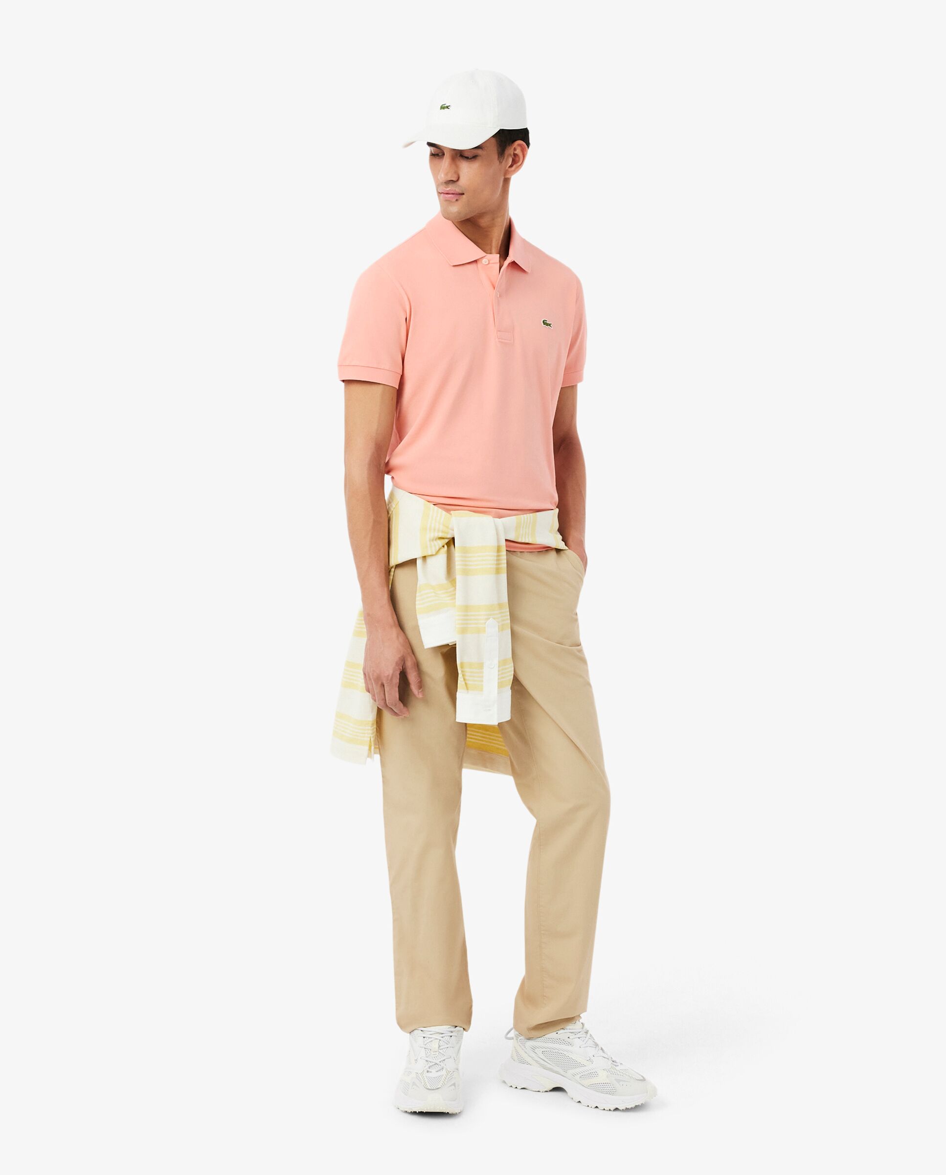 Polo de hombre de corte clásico de manga corta - Lacoste - Verde claro Rosa-4