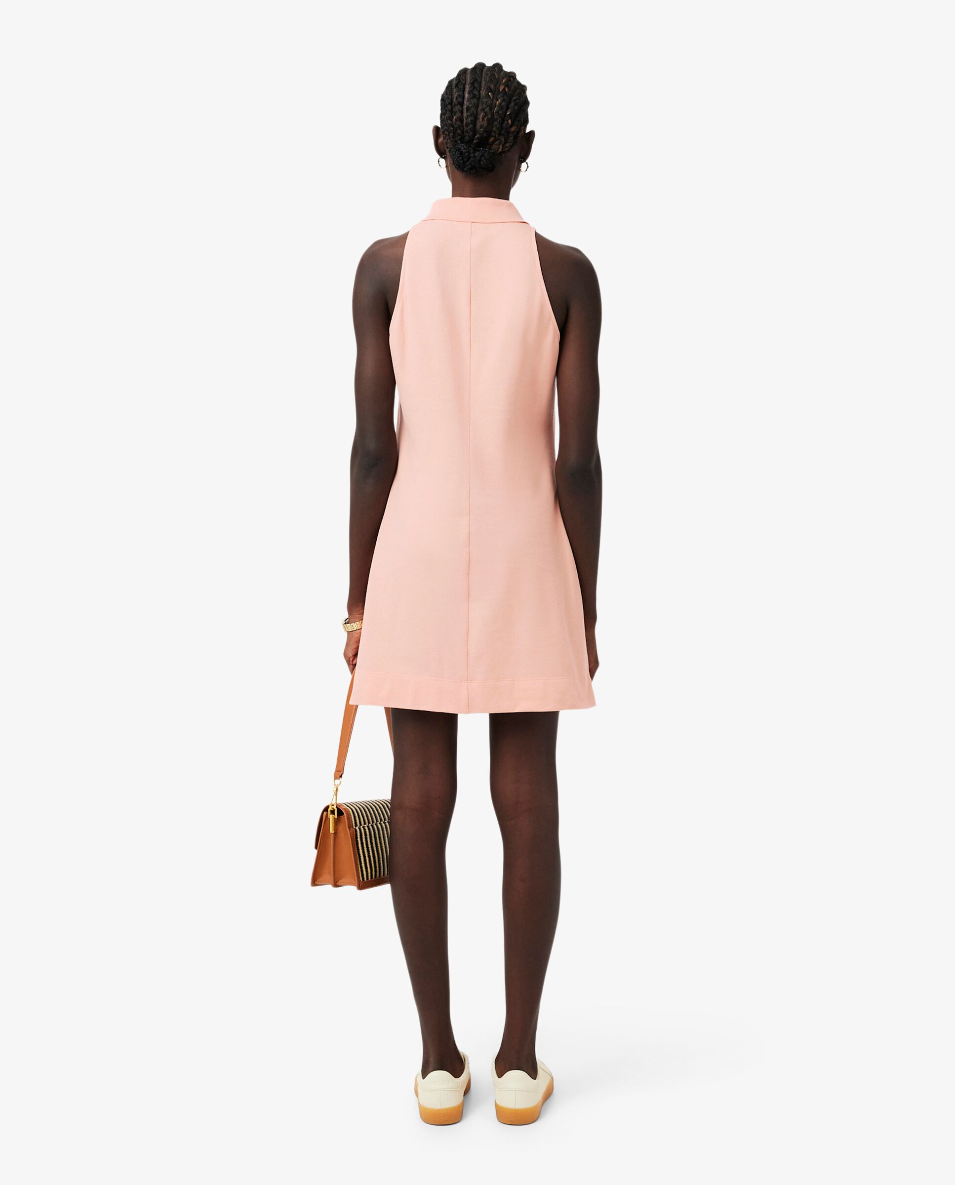Vestido polo de mujer sin mangas de piqué en - Lacoste - Rosa Rosa-2