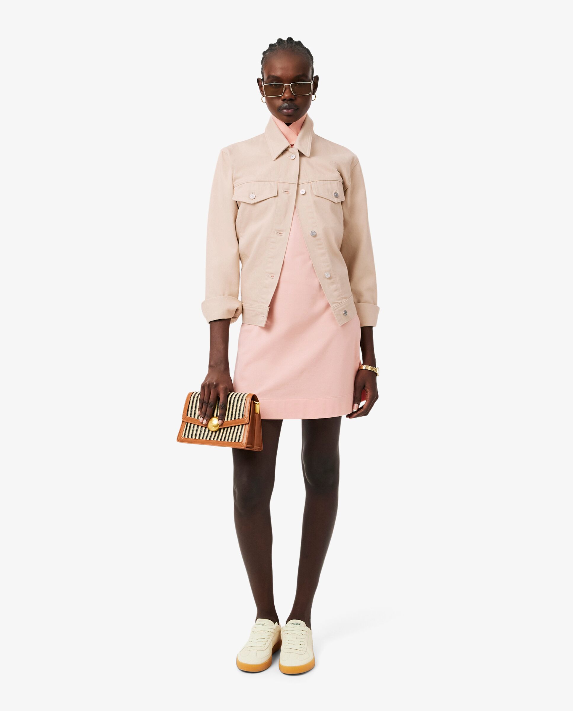 Vestido polo de mujer sin mangas de piqué en - Lacoste - Rosa Rosa-4