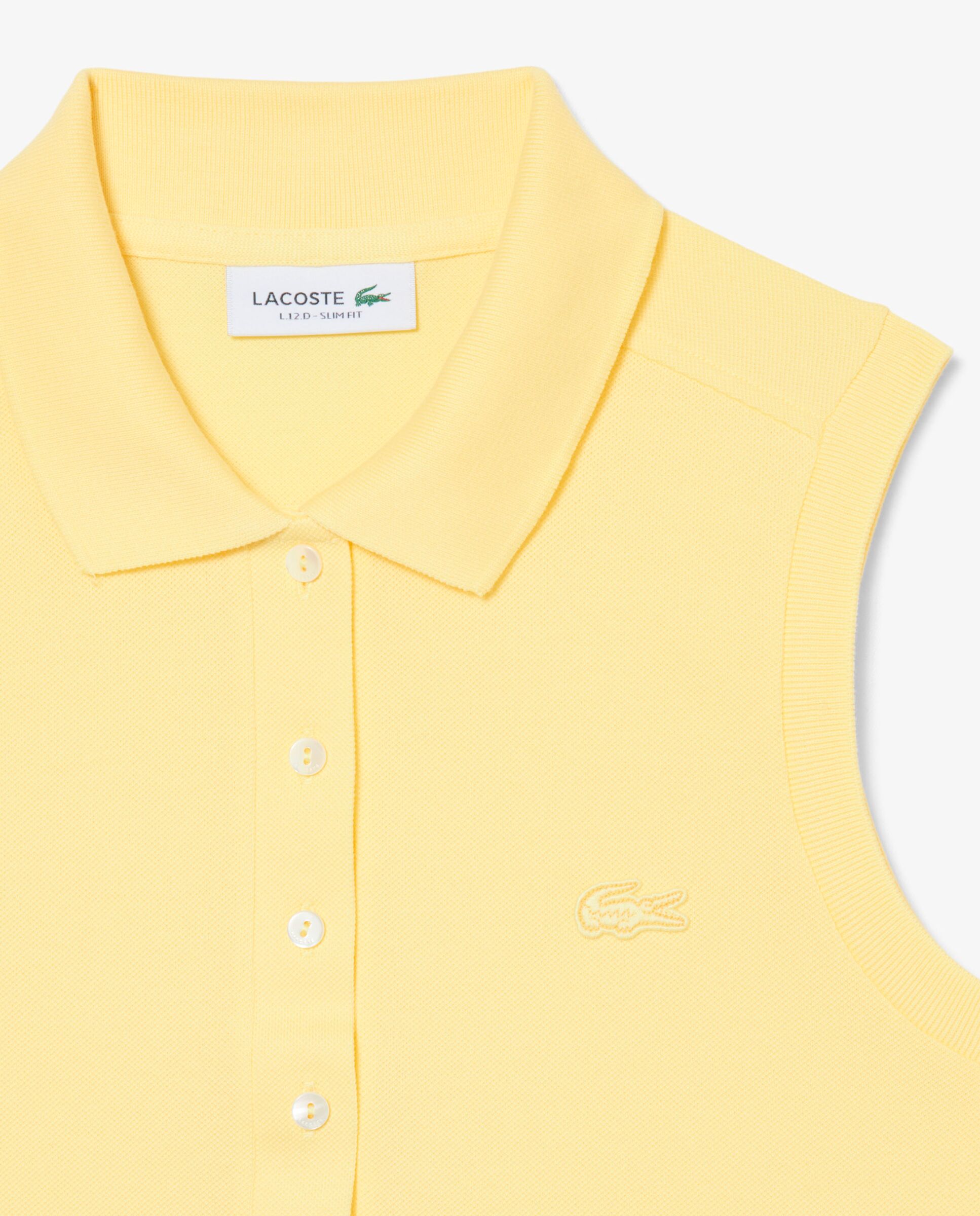 Imagen 5 de Polo de mujer sin mangas elástico de corte ajustado - Amarillo Amarillo