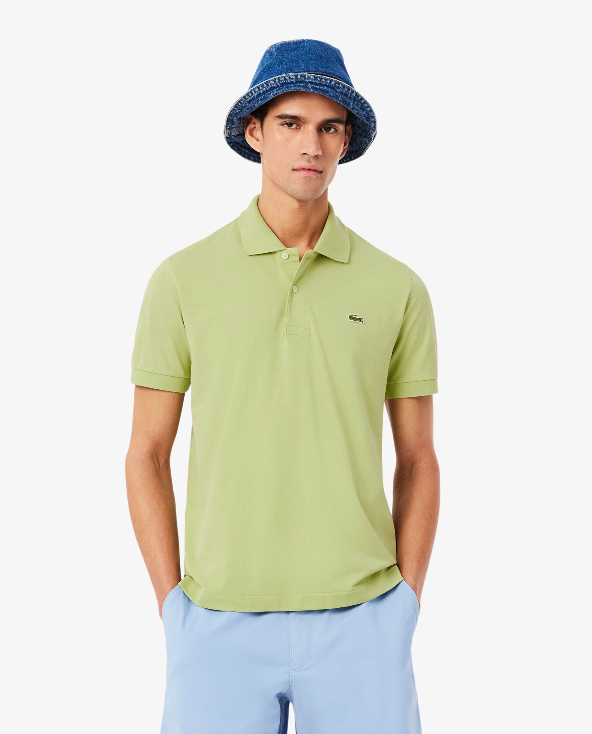 Polo de hombre de corte clásico de manga corta - Lacoste - Verde Verde-1