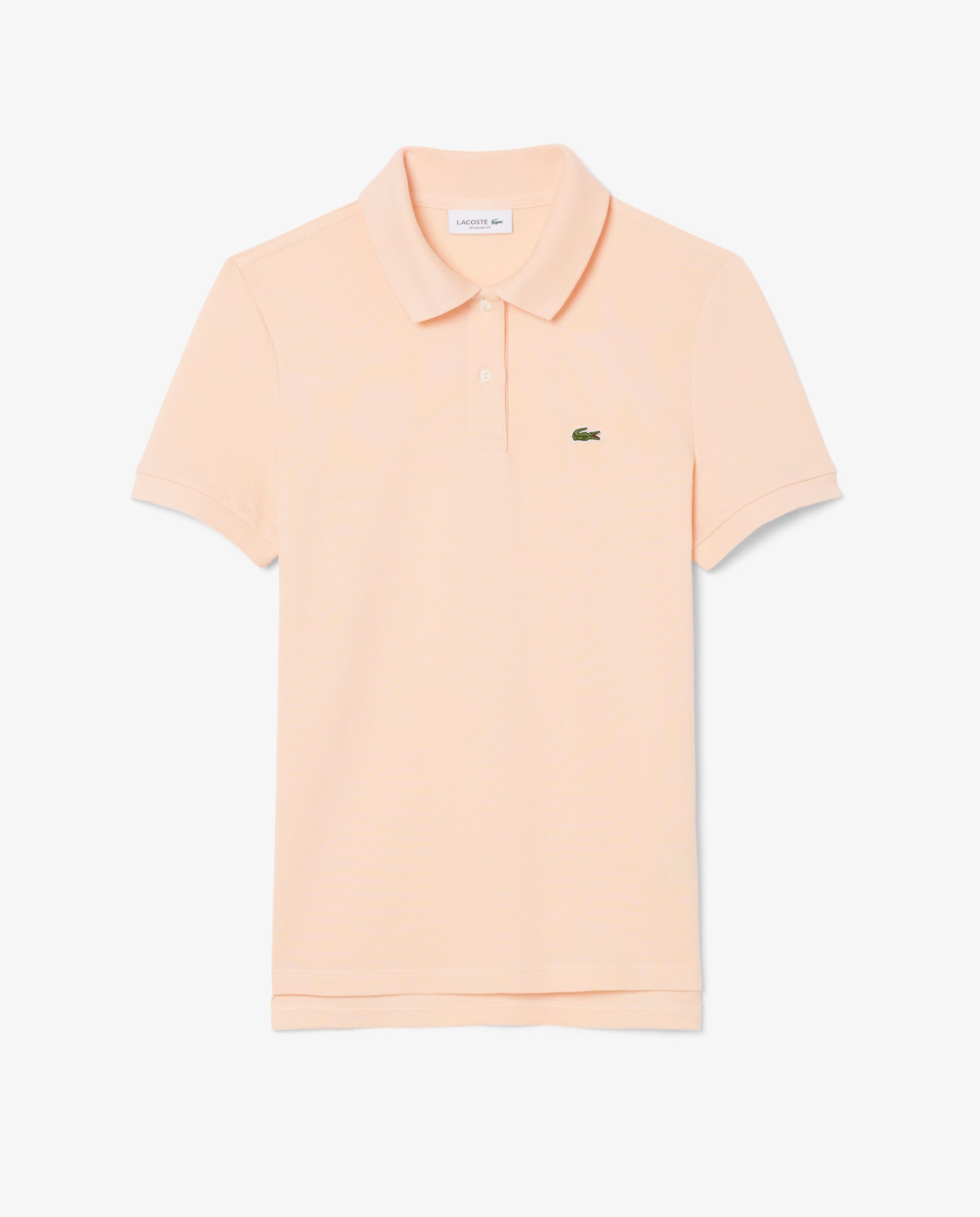 Polo de mujer de corte regular de petit piqué suave de manga corta - Lacoste - Rosa Rosa-5