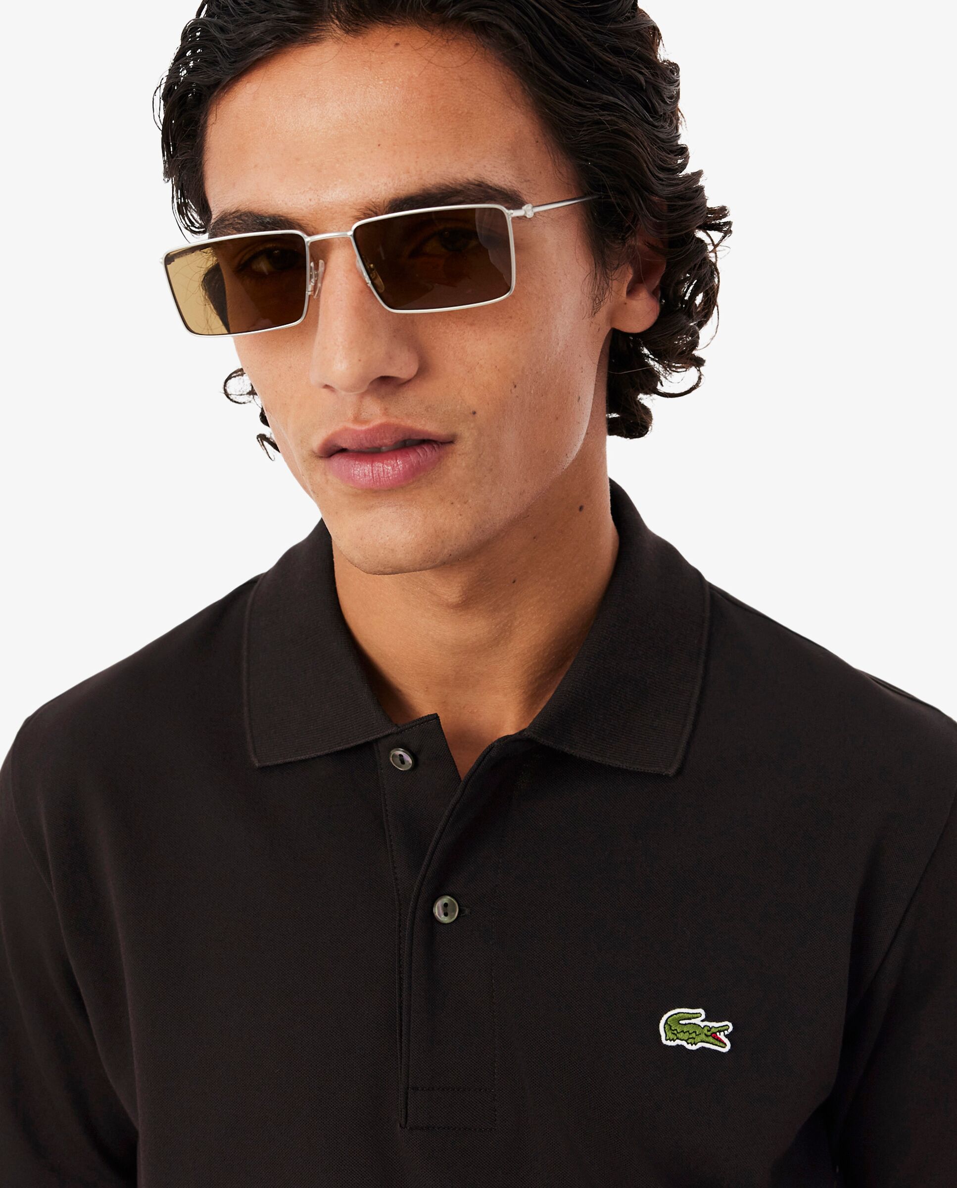 Polo de hombre de corte clásico de manga corta - Lacoste - Marrón Marrón-3