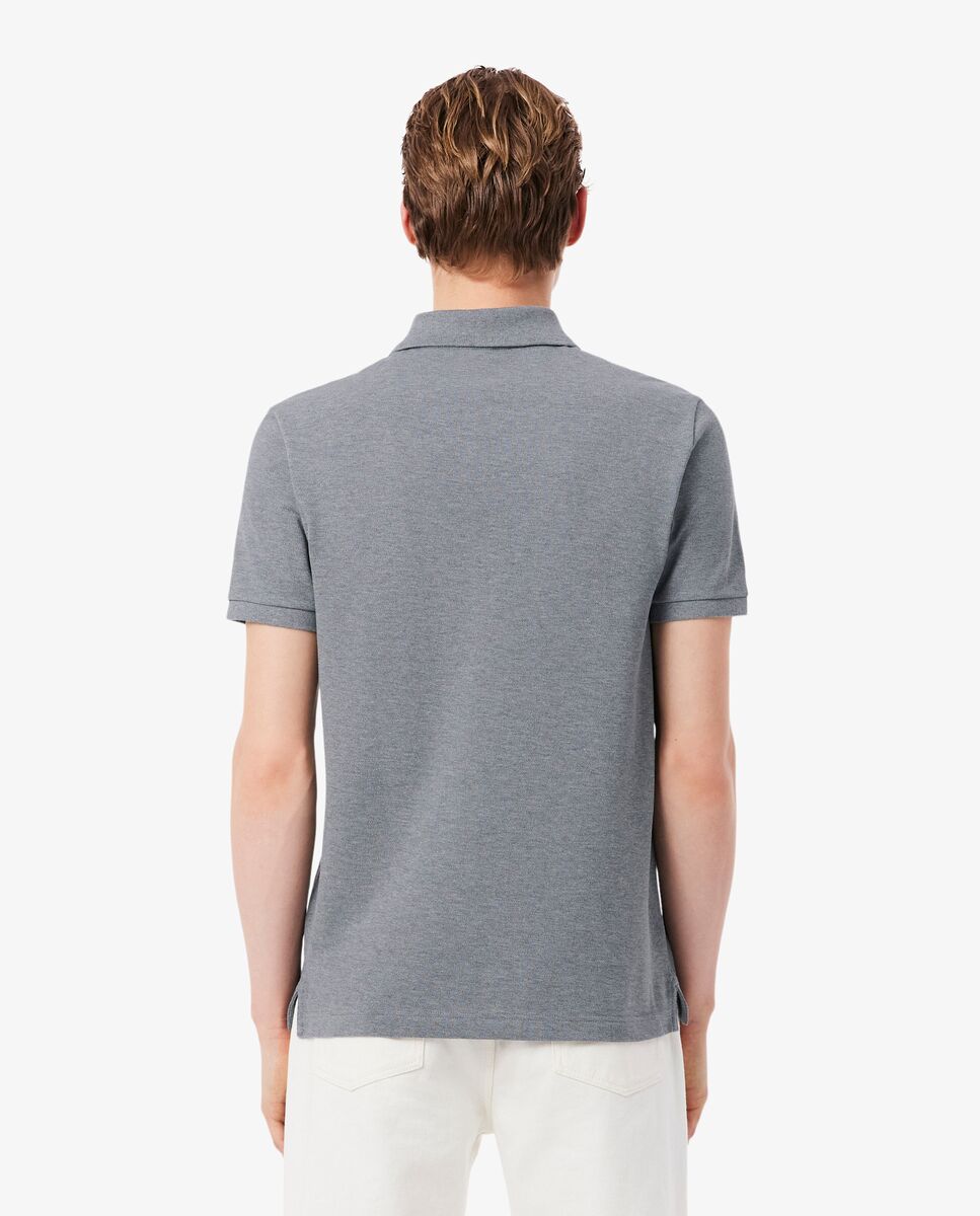 Polo de hombre de piqué de corte ajustado de manga corta - Lacoste - Gris claro Gris claro-2