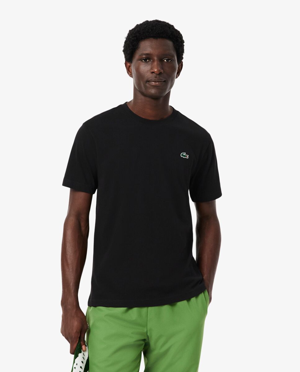 Lacoste - Camiseta de hombre deportiva gráfica con cocodrilo Ultra-Dry de manga corta.