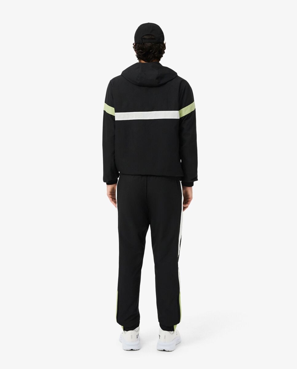 Chándal de hombre deportivo en bloques de color en blanco - Lacoste - Negro Negro-2