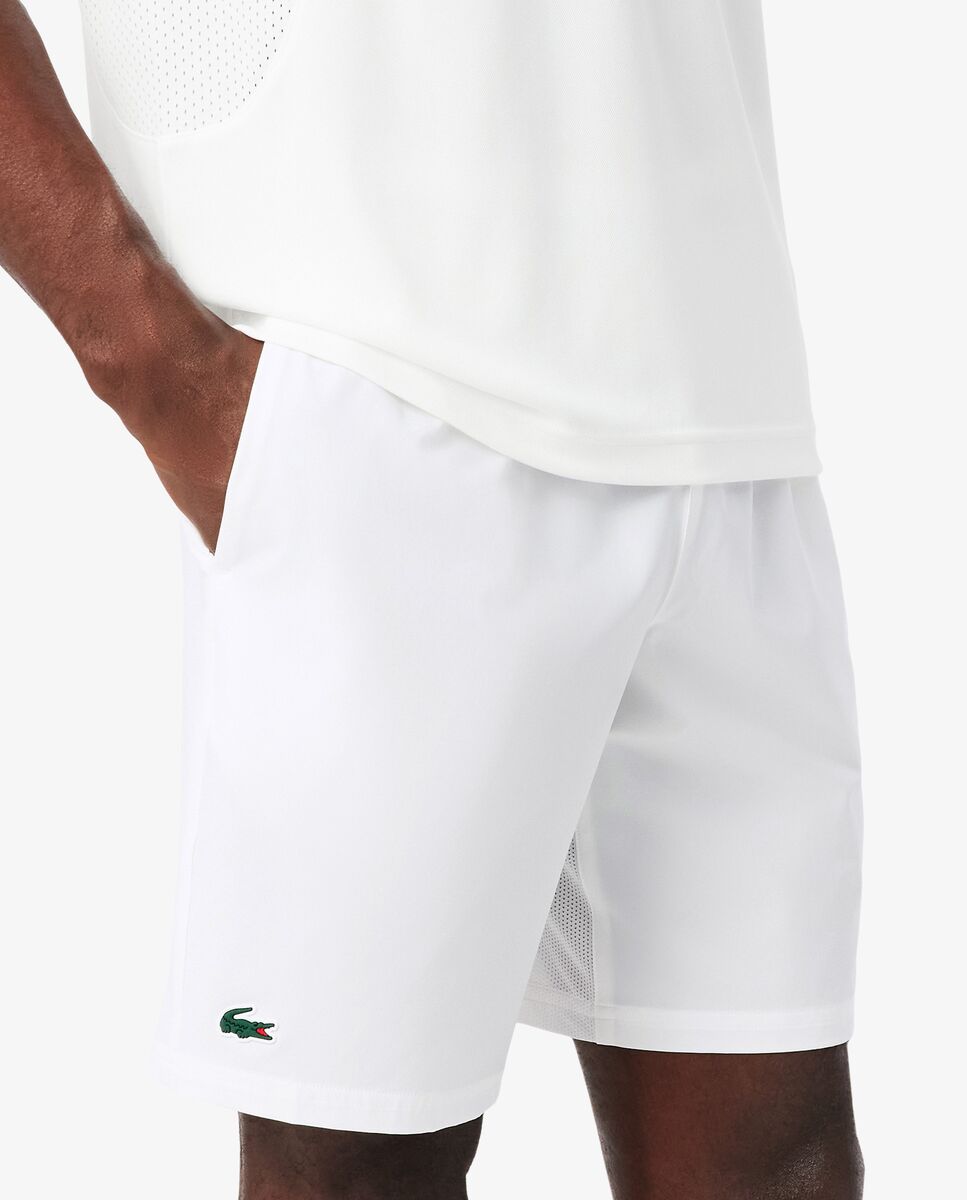 Pantalones cortos de tenis ultra secos Lacoste x Novak Djokovic - Blanco Blanco-3
