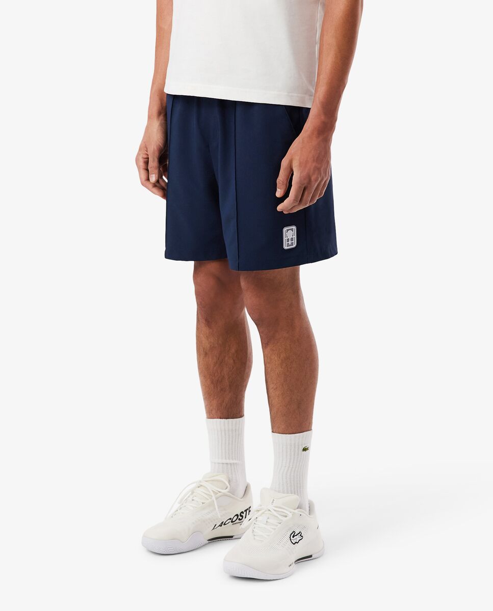 Pantalón de hombre corto de tenis de elástico Ultra-Dry Heritage - Lacoste - Azul marino Azul marino-3