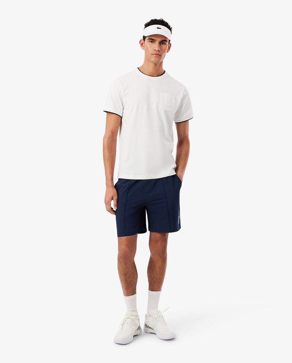 Pantalón de hombre corto de tenis de elástico Ultra-Dry Heritage - Lacoste - Azul marino Azul marino-4