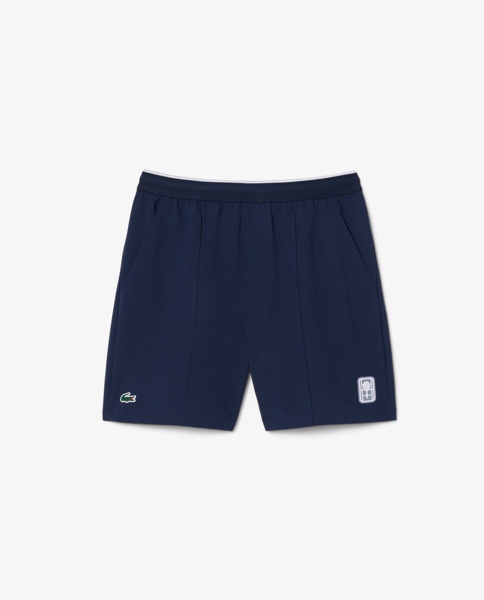 Pantalón de hombre corto de tenis de elástico Ultra-Dry Heritage - Lacoste - Azul marino Azul marino-5