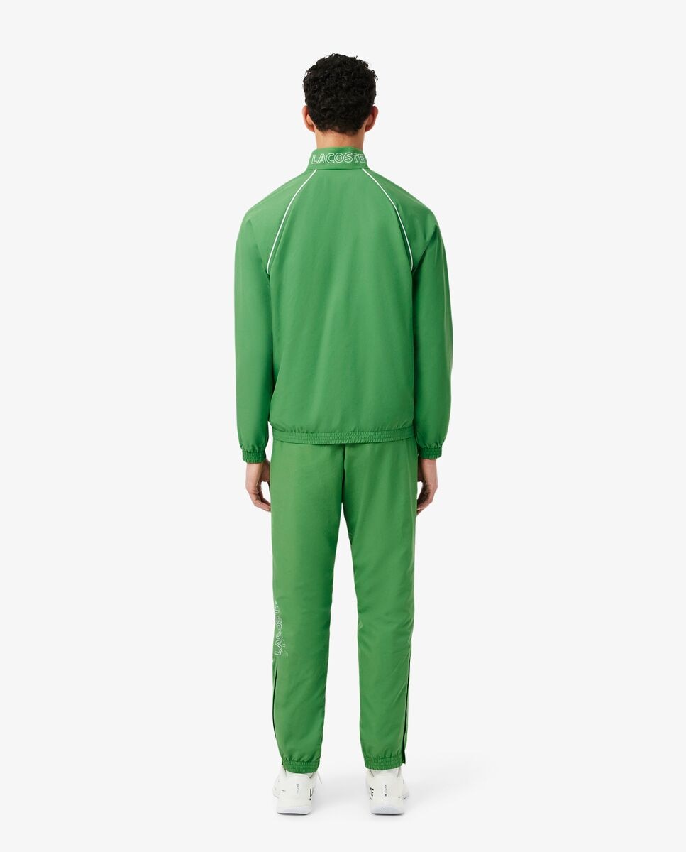 Chándal de hombre deportivo con ribete en contraste en blanco - Lacoste - Verde Verde-2