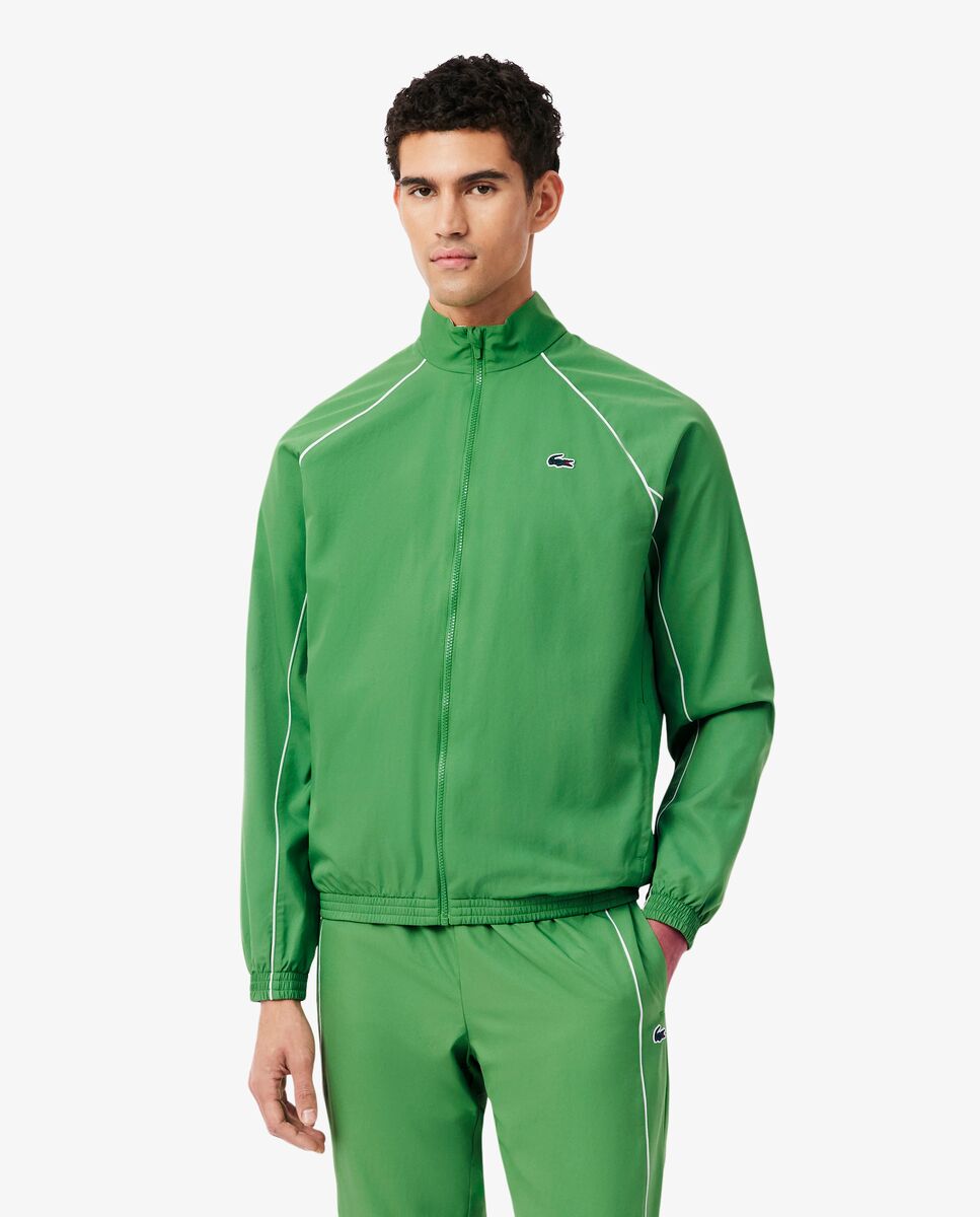 Chándal de hombre deportivo con ribete en contraste en blanco - Lacoste - Verde Verde-3