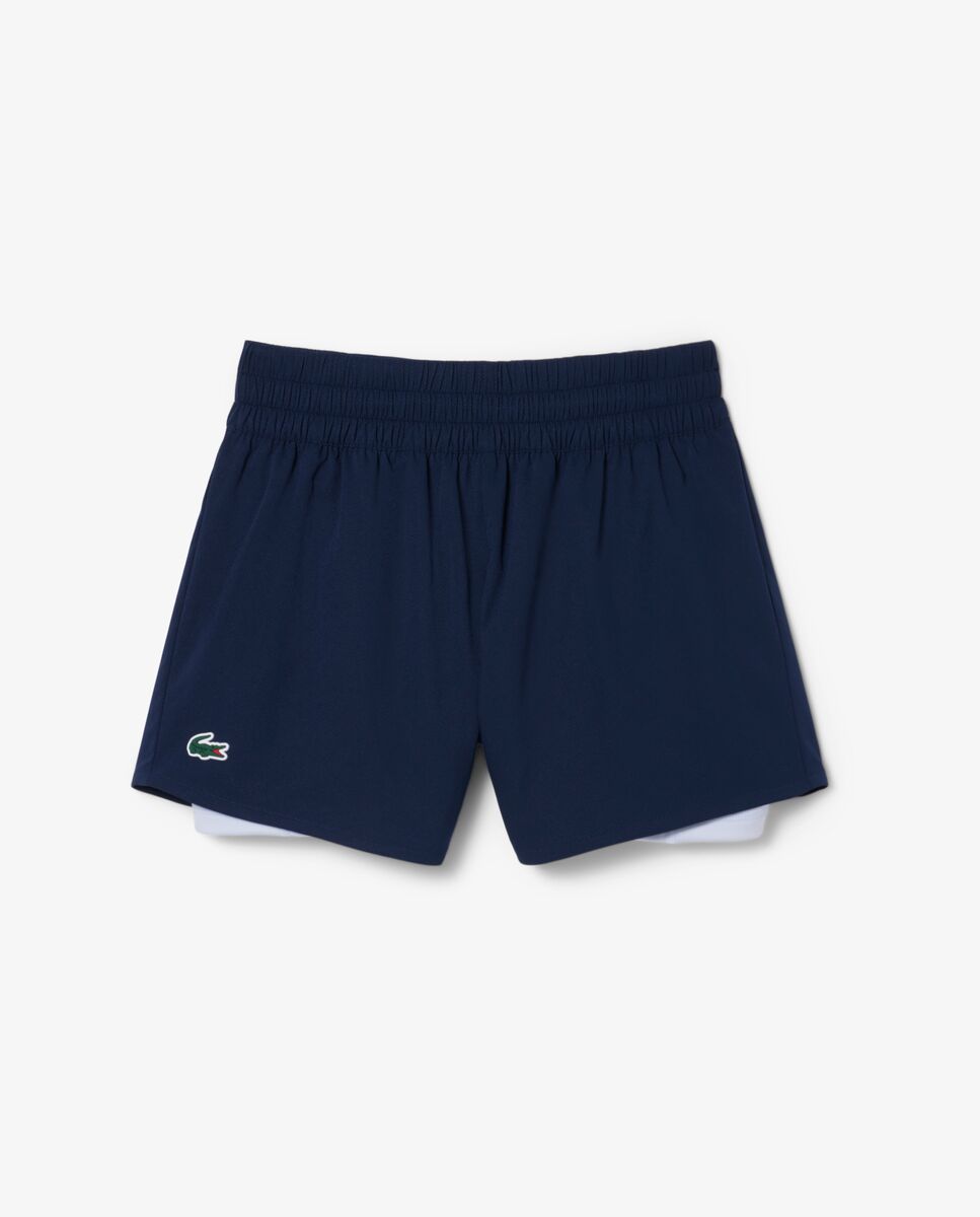 Pantalón de mujer corto de tenis Ultra Dry - Lacoste - Azul marino Azul marino-6