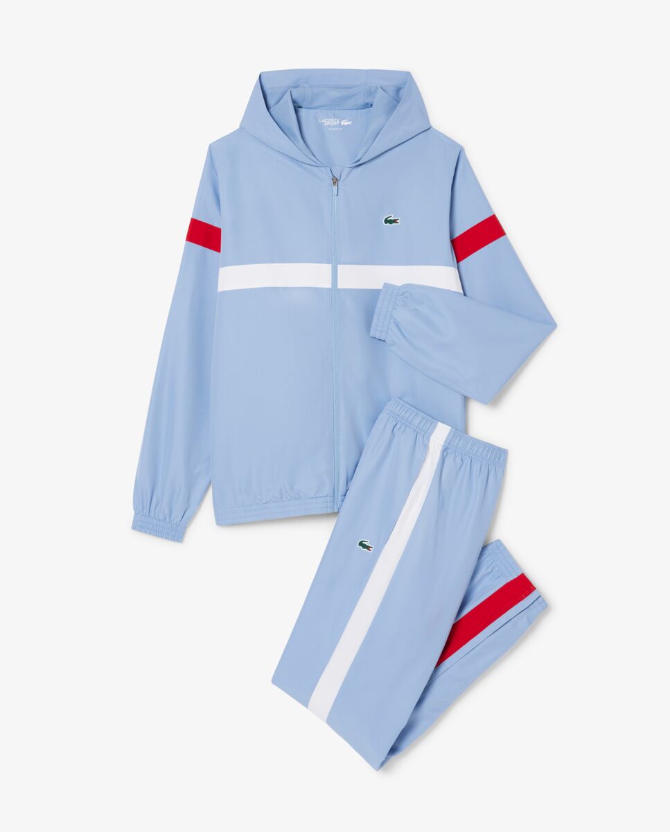 Chándal de hombre deportivo en bloques de color en blanco - Lacoste - Azul claro Azul claro-5