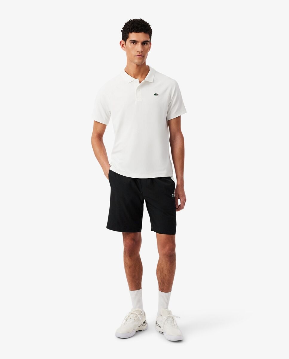 Pantalón de hombre corto deportivo con franja en contraste - Lacoste - Negro Negro-1