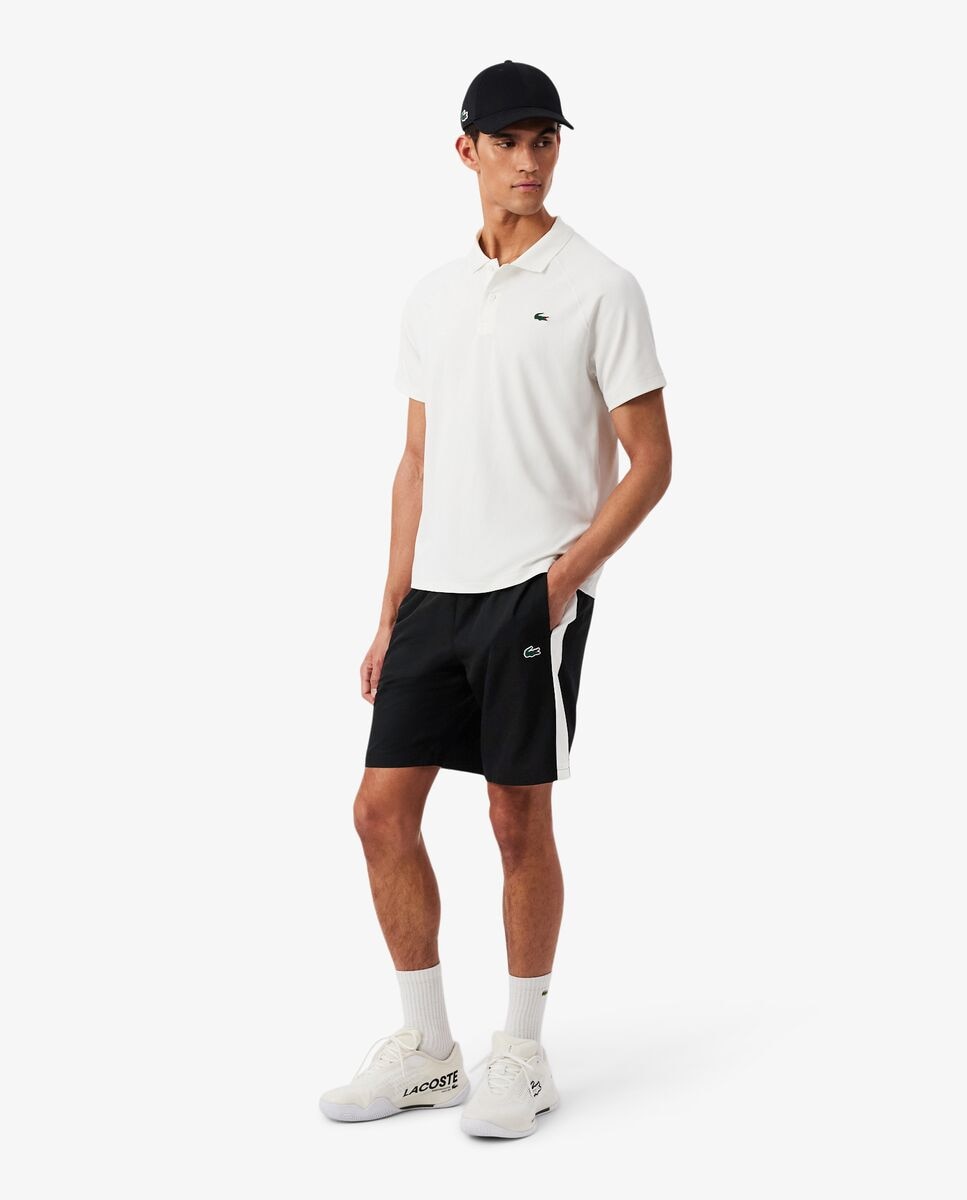 Pantalón de hombre corto deportivo con franja en contraste - Lacoste - Negro Negro-4