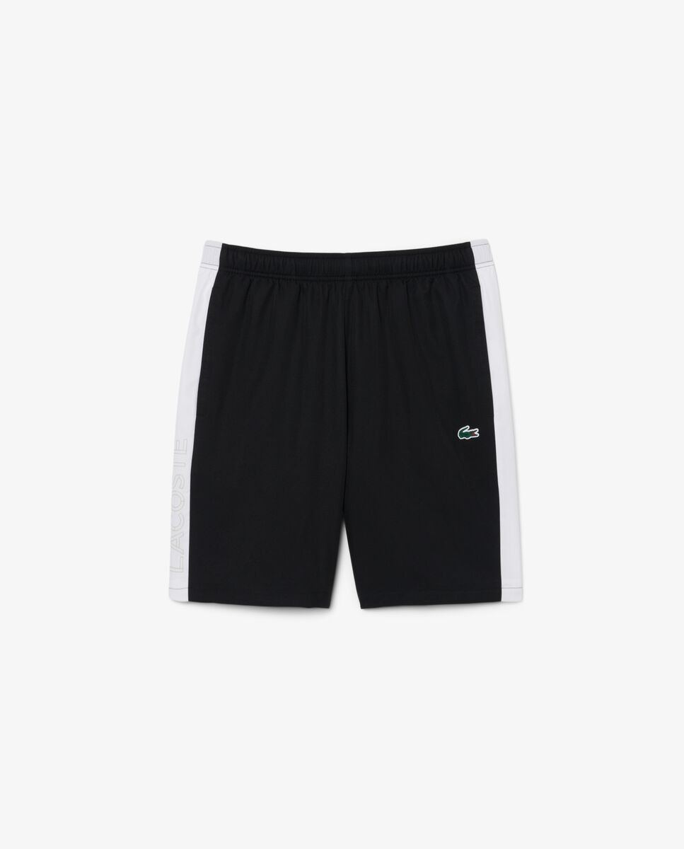Pantalón de hombre corto deportivo con franja en contraste - Lacoste - Negro Negro-5