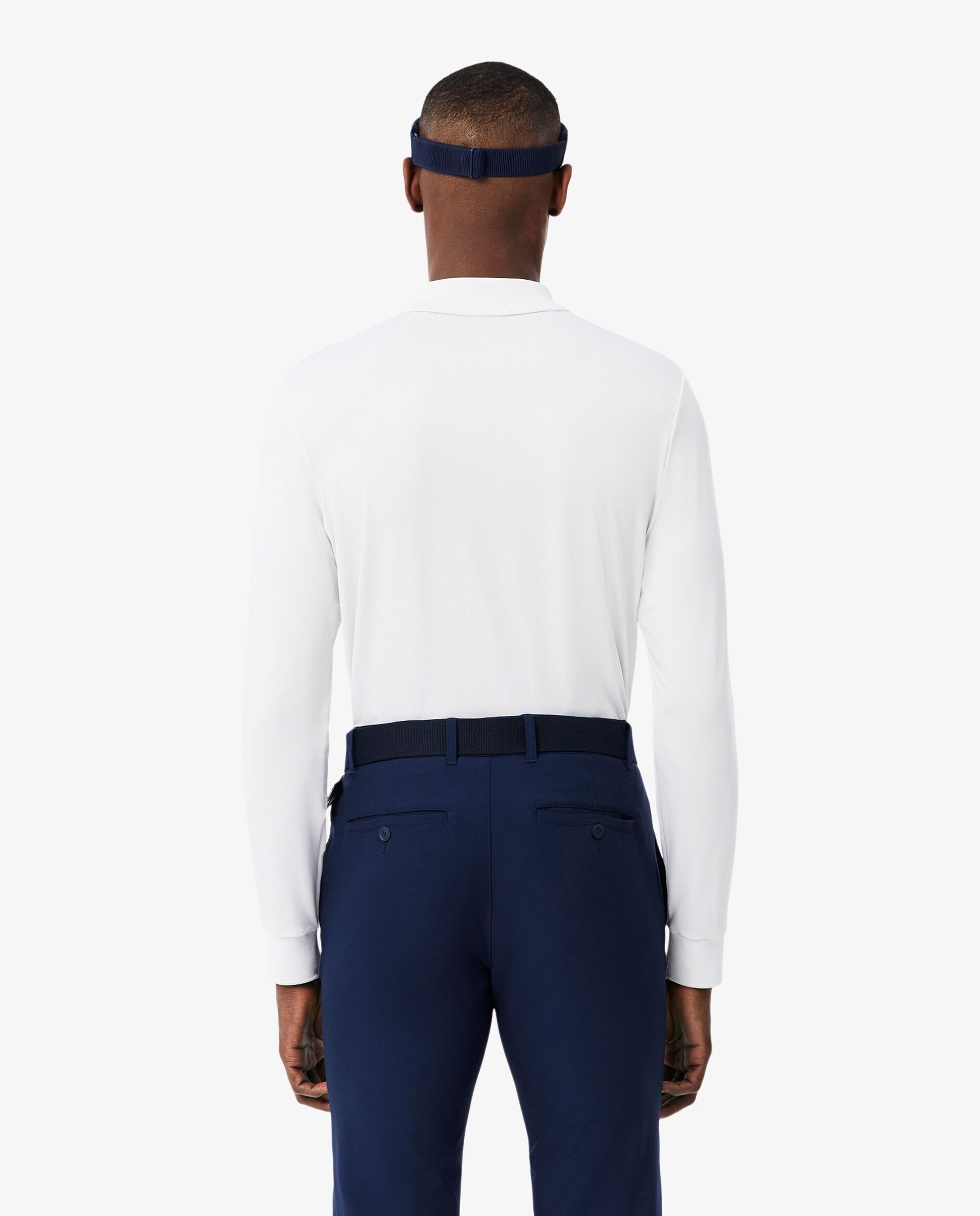 Polo de golf de manga larga y corte regular de hombre Ultra Dry Lacoste - Blanco Blanco-2
