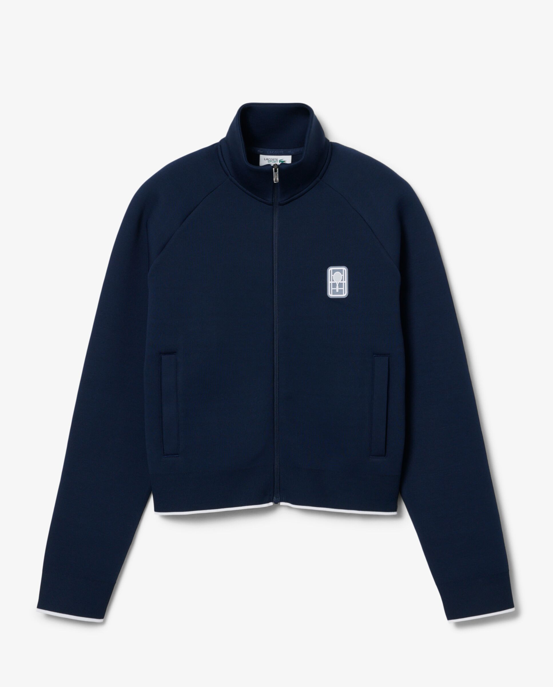 Sudadera de mujer con cremallera de tenis heritage en azul - Lacoste - Azul marino Azul marino-5