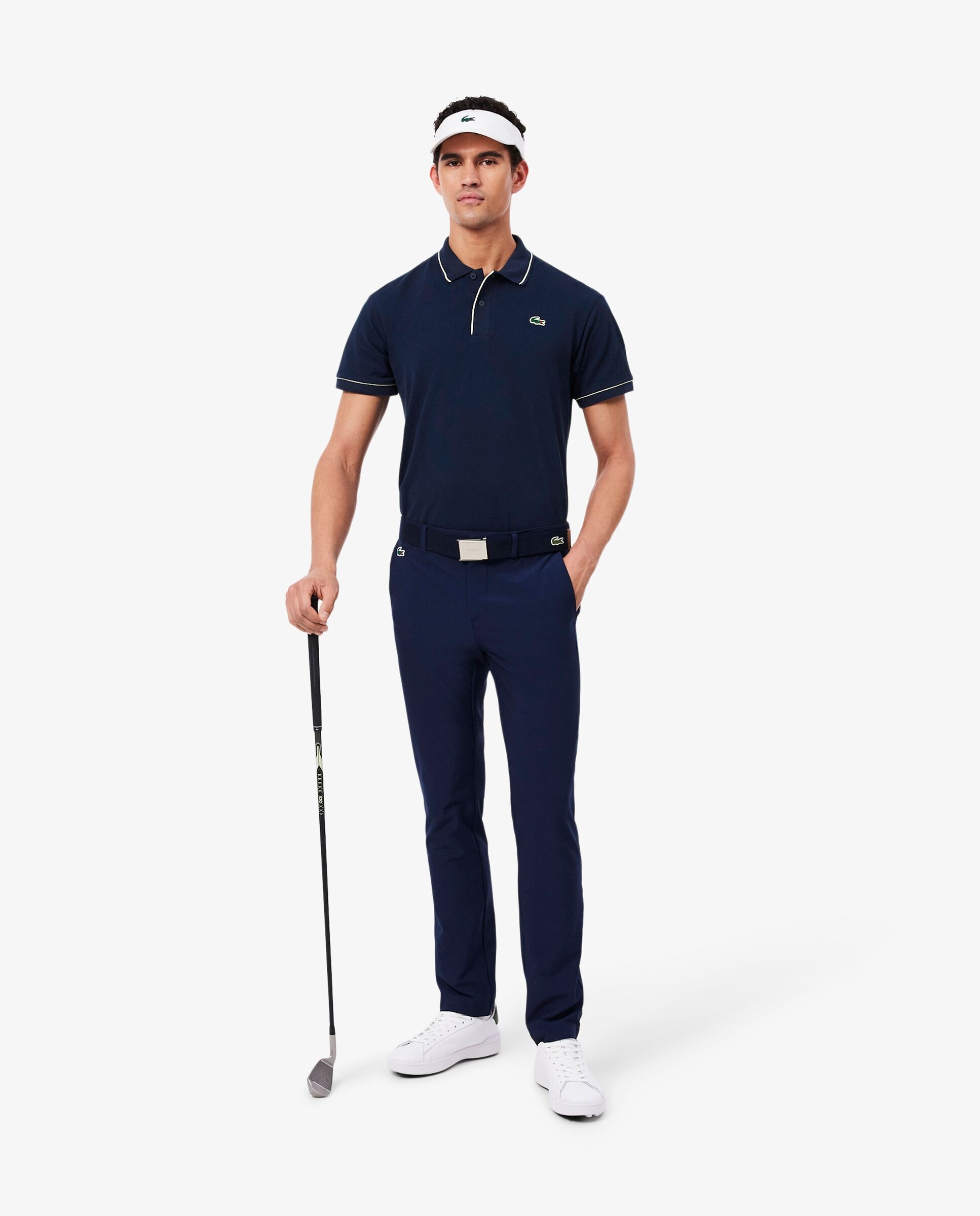 Polo de golf de minipiqué termorregulador de hombre Lacoste - Azul marino Azul marino-4