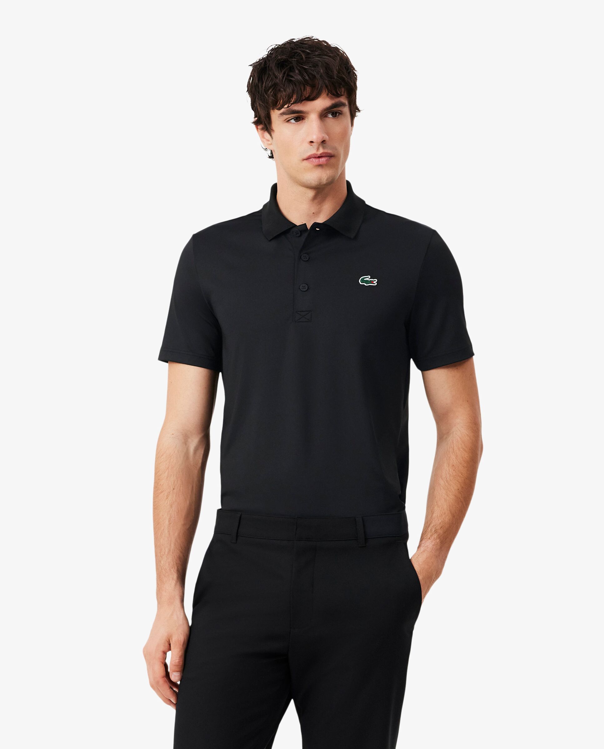 Polo de golf elástico de hombre Ultra-Dry Lacoste - Negro Negro-1