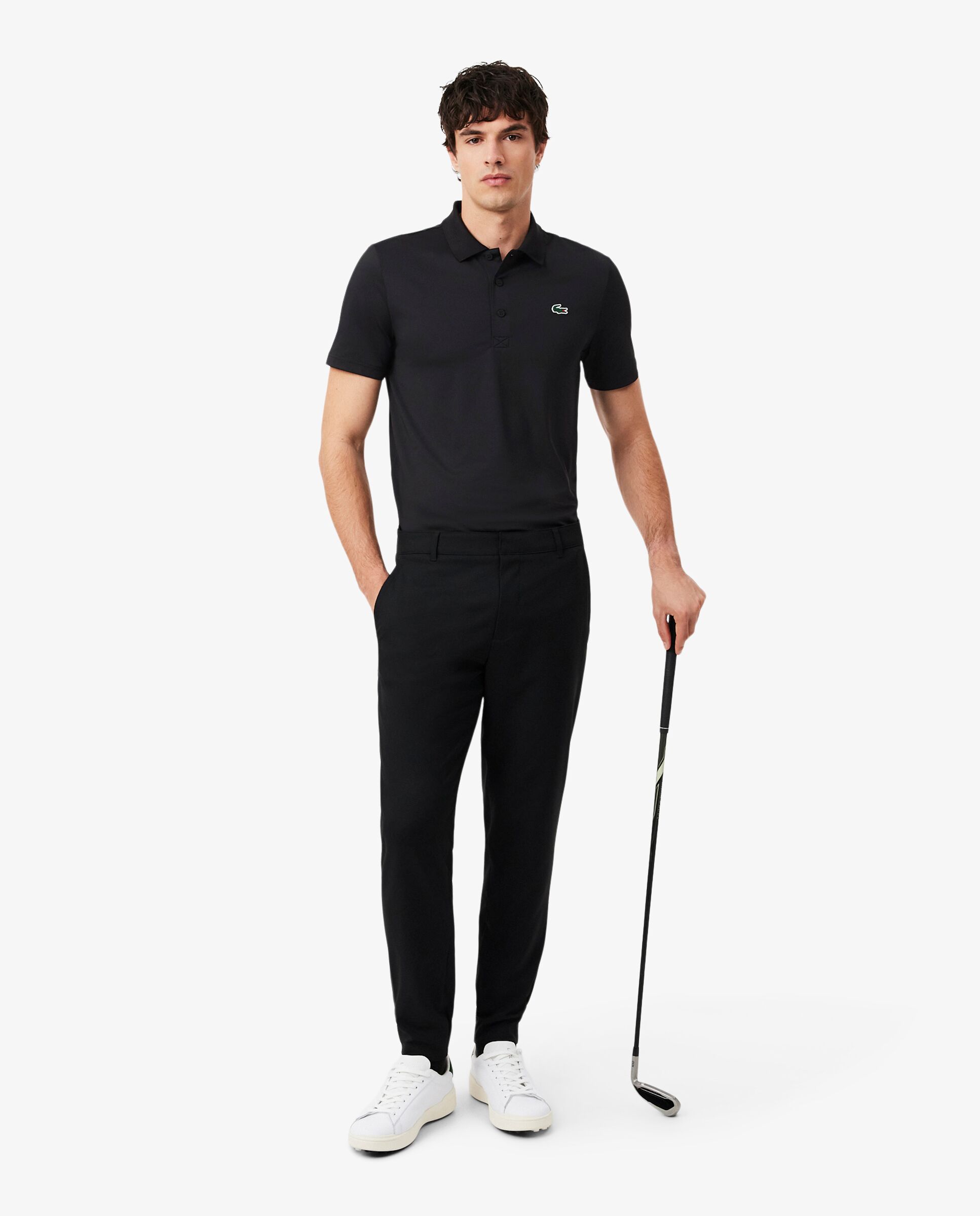 Polo de golf elástico de hombre Ultra-Dry Lacoste - Negro Negro-4