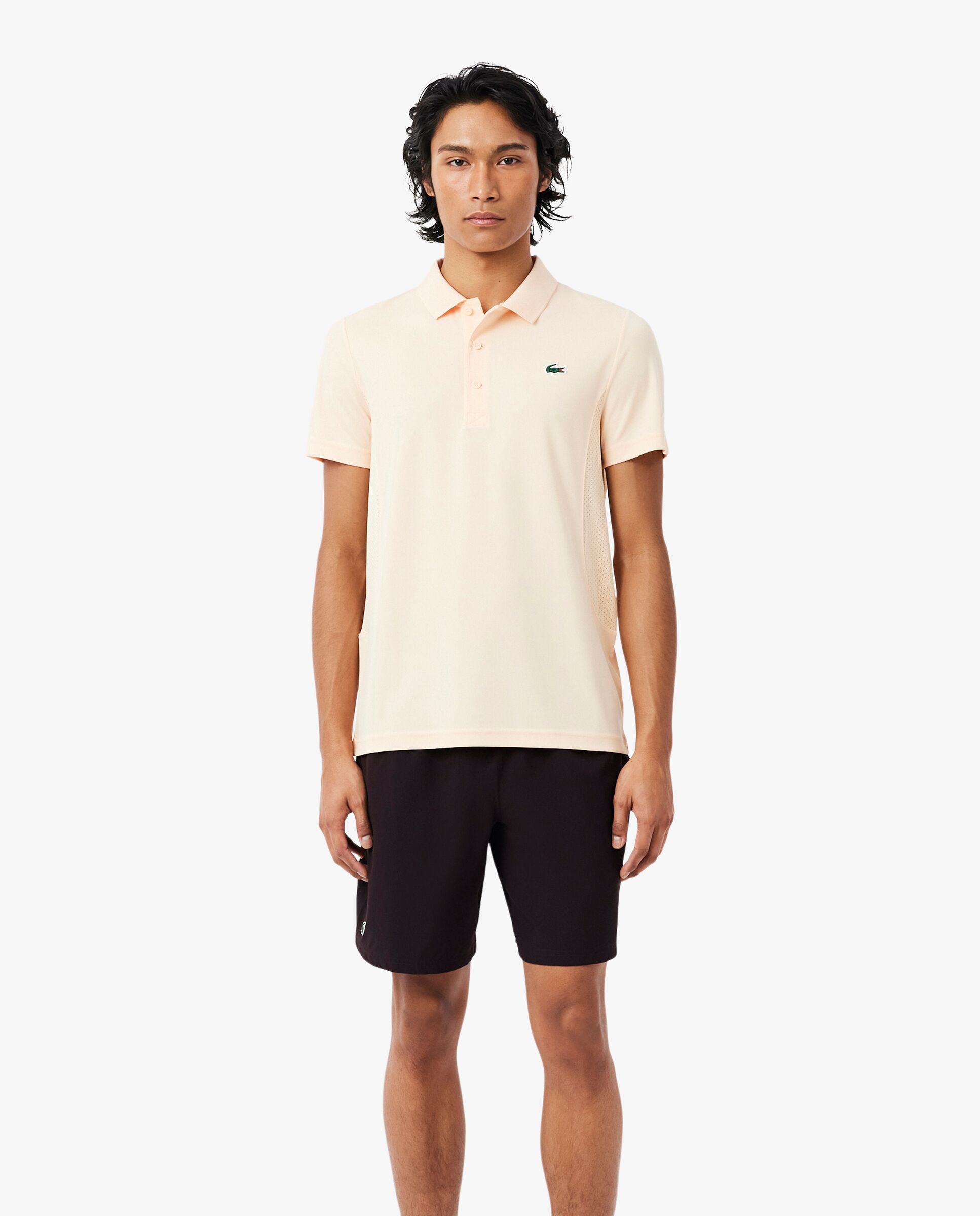 Pantalones cortos de tenis ultra secos Lacoste x Novak Djokovic - Marrón Marrón-1